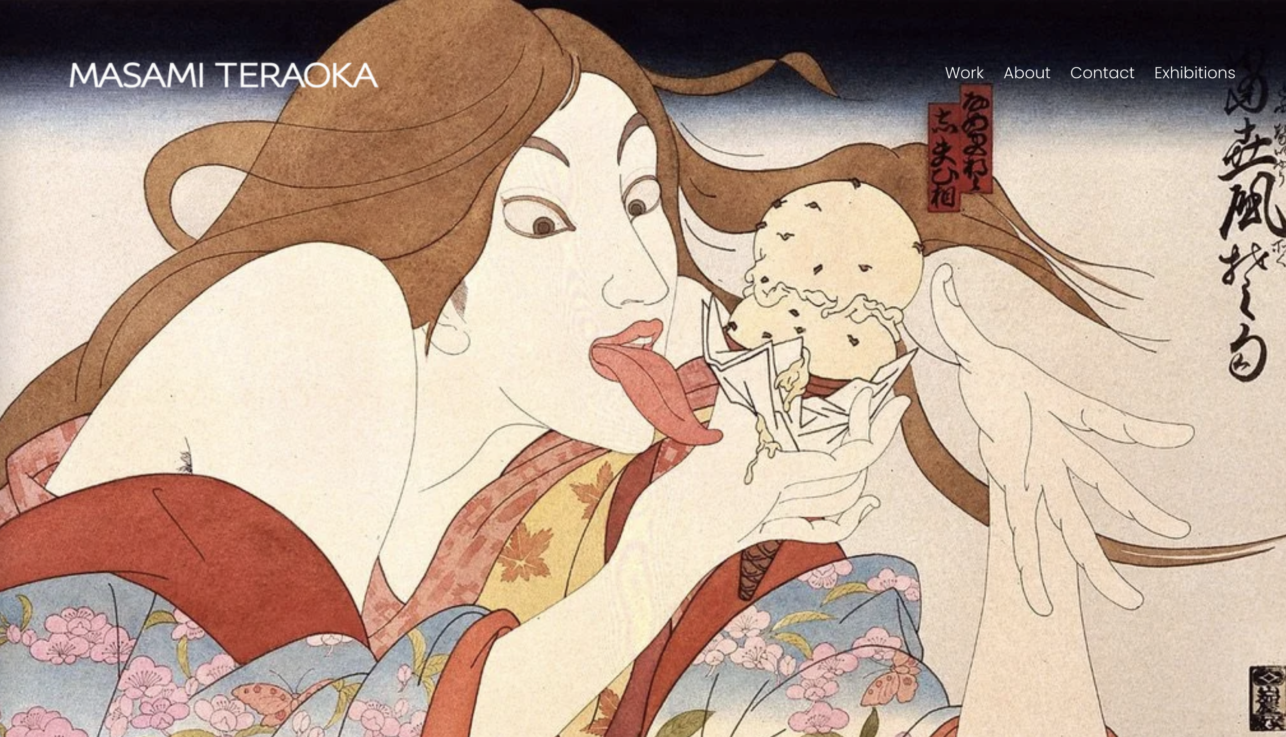Masami Teraoka homepage after the rebuild