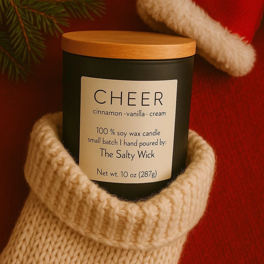 Some scents were meant to be together.

 Cheer brings the sweetness of cinnamon and vanilla, while Yuletide carries the warmth of pine, clove, and orange. 

They fill a room with comfort and remind us what the season is really about. Give them togeth