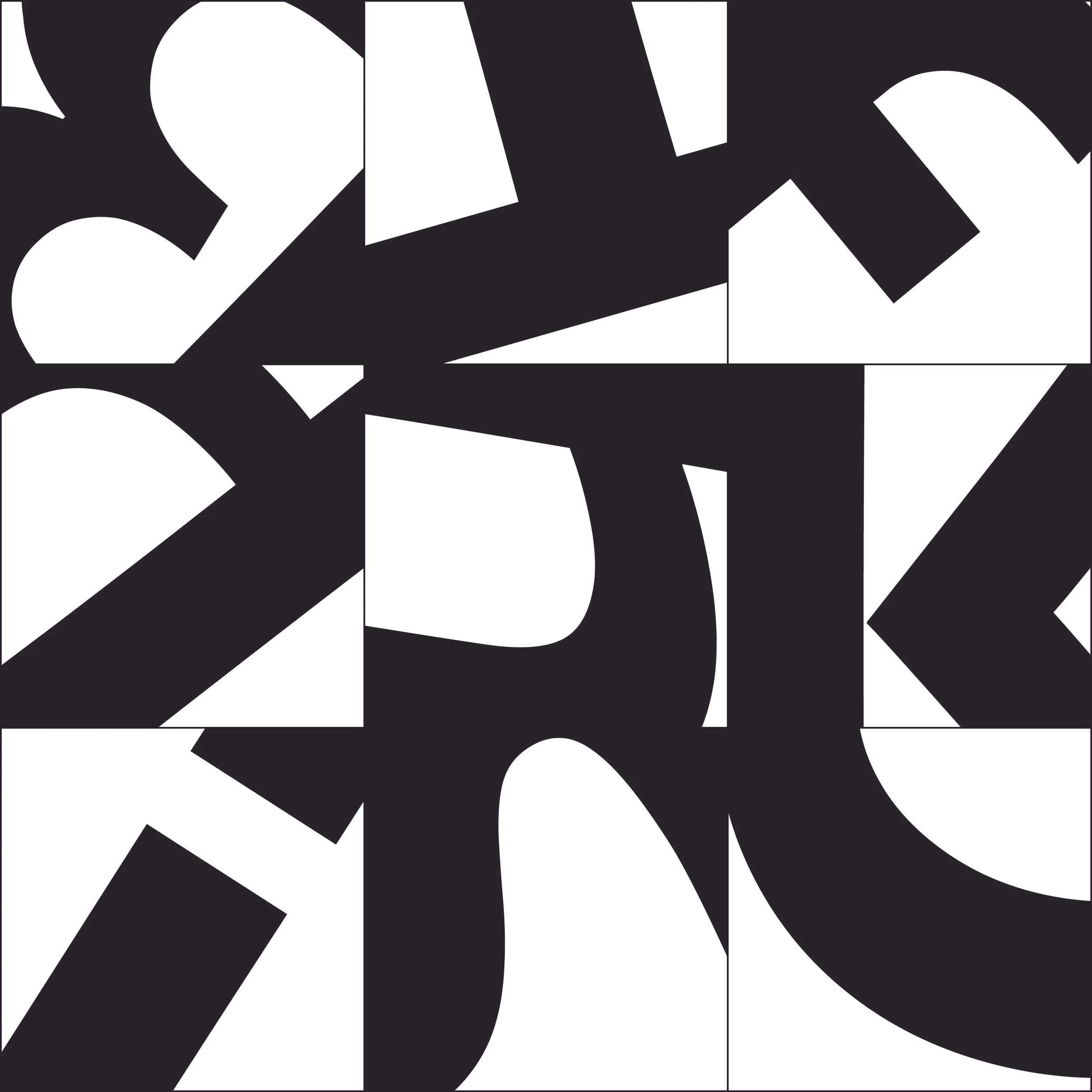  
 Letter As Shape 
 I was tasked to transform 9 letters into a visual piece. I had to ensure balance and harmony across each area to ensure it all came together. 
 