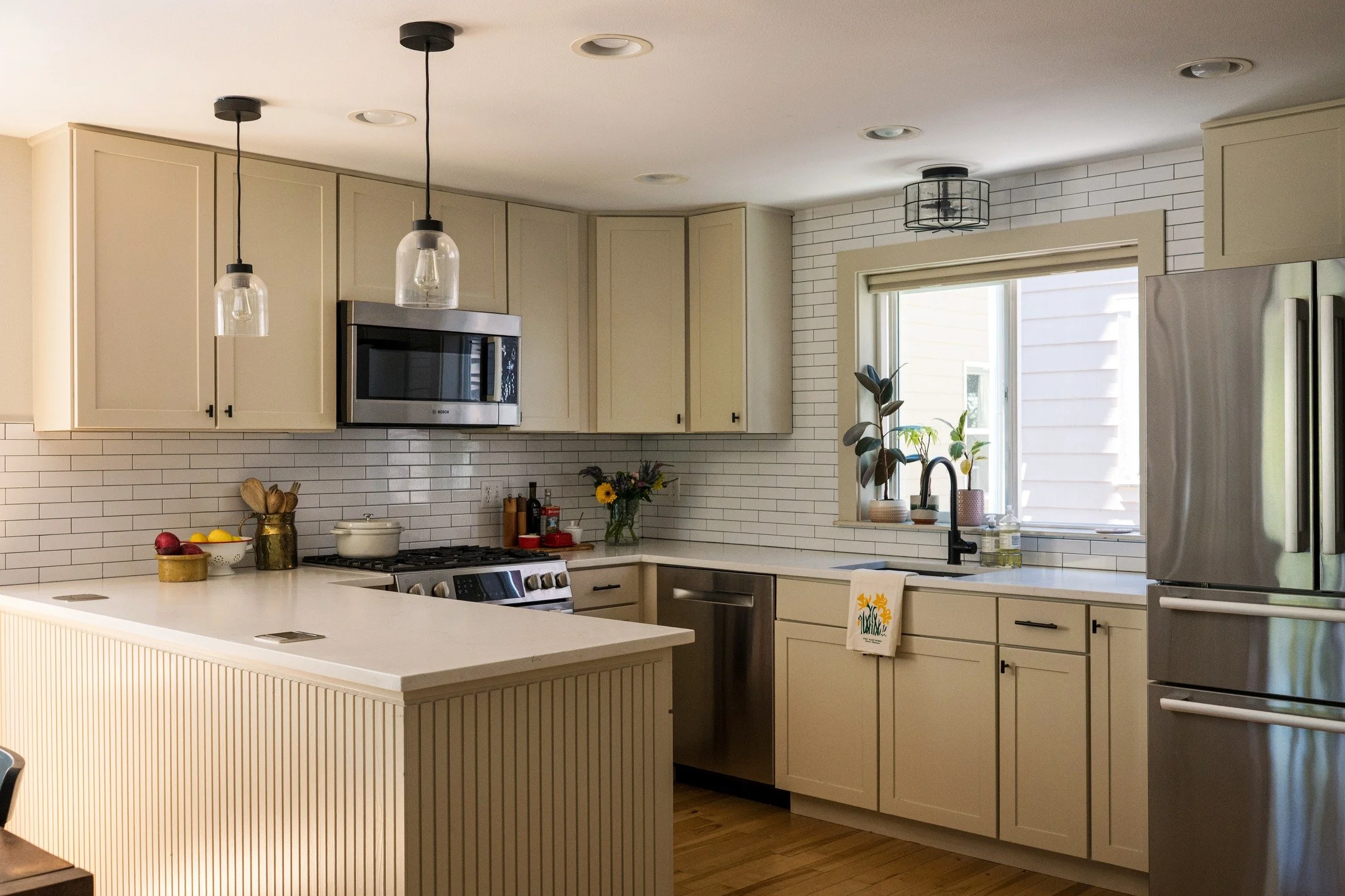 A truly satisfying after, during and before of my kitchen! We bought our Seattle townhome in 2013, moved to Europe for 3 years, had renters here, came back to our townhome, and partially remodeled the kitchen in 2021. This refresh has felt so good an