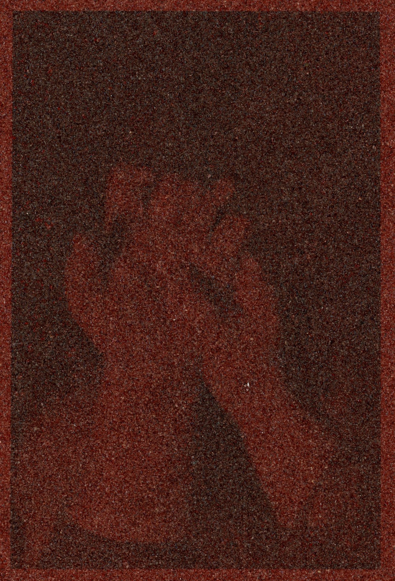 Experiments in Materiality: Red Sandpaper
