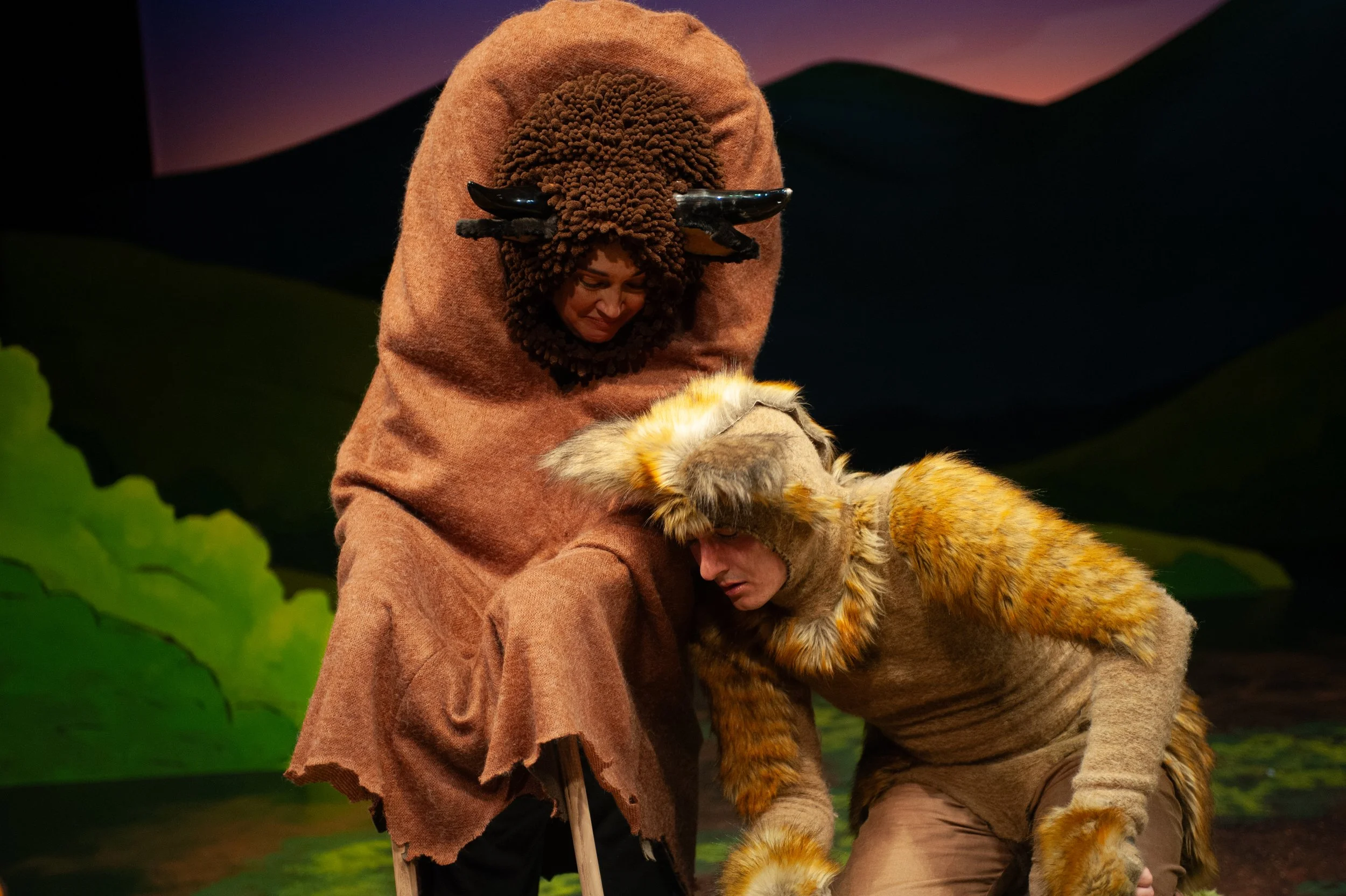 Freya comforts Johannes  L-_R_ Sofia Ahmad Nic Moore  Photographer_ Jessica Palopoli.jpg