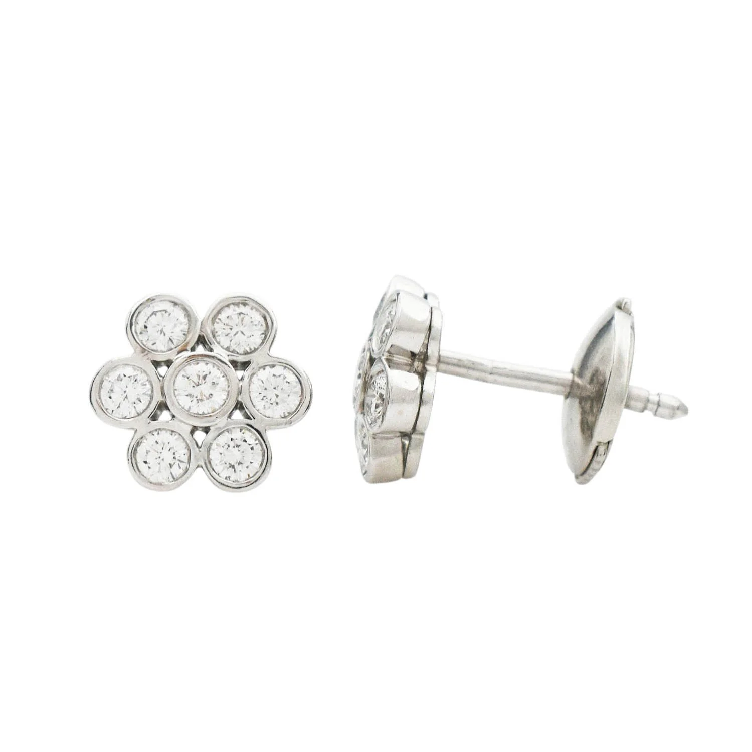 Tiffany & Co. Diamond Cluster Stud Earrings