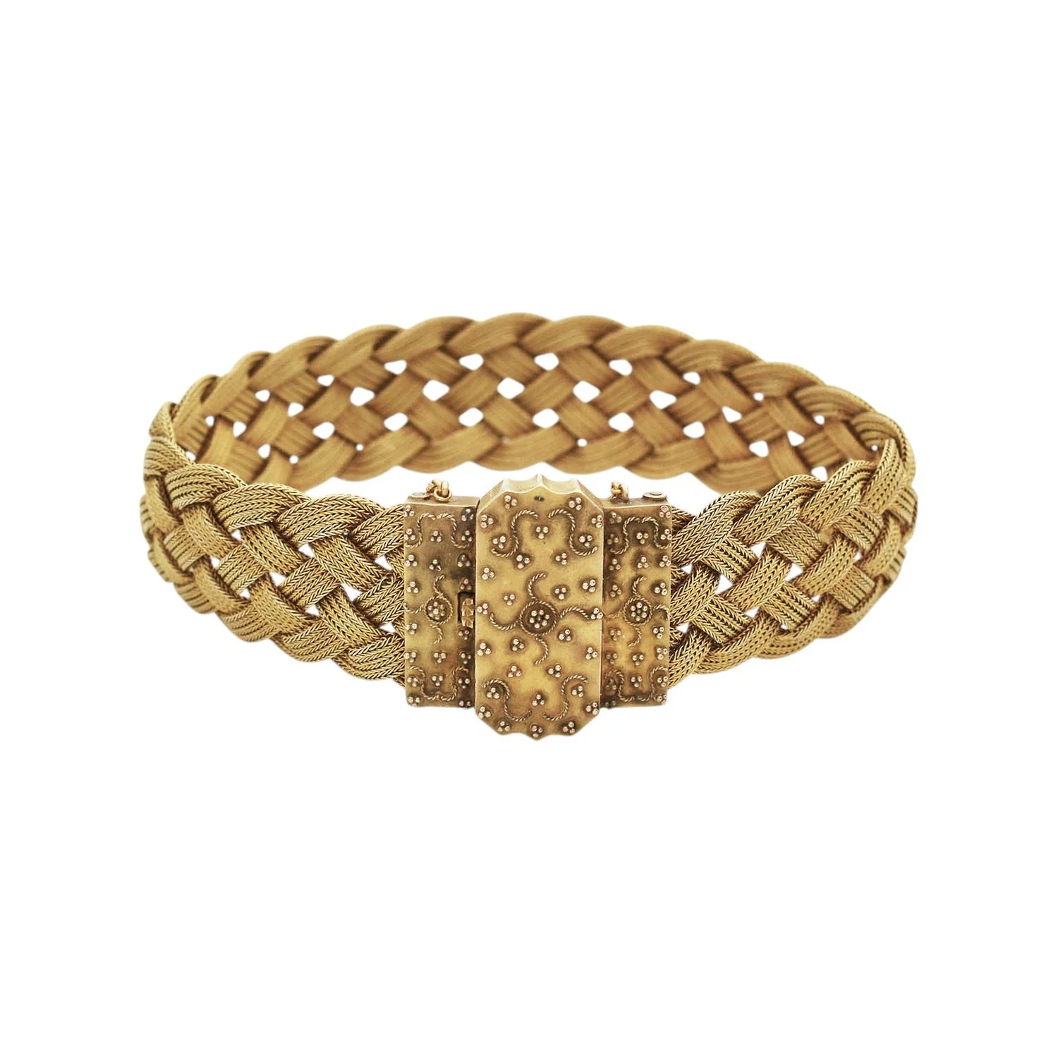 Victorian Woven Gold Bracelet