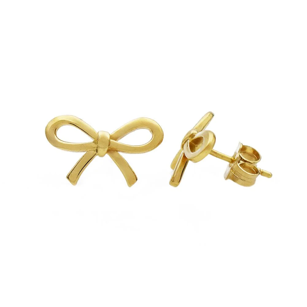 Tiffany & Co. Bow Stud Earrings Gold