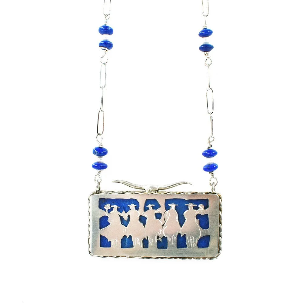 James Cleland Lapis Western Necklace