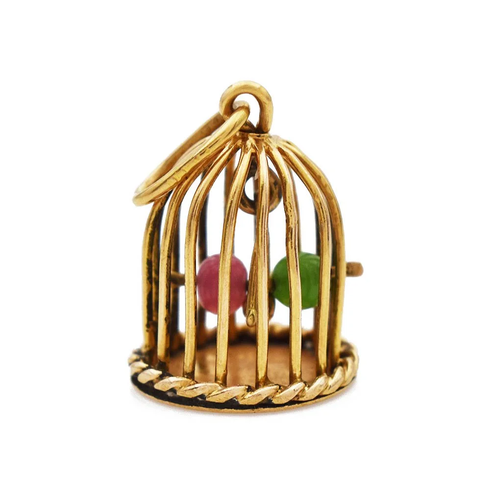 Birdcage Pendant Gold