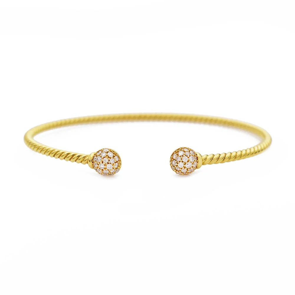 David Yurman Petite Solari Bracelet Diamonds Gold