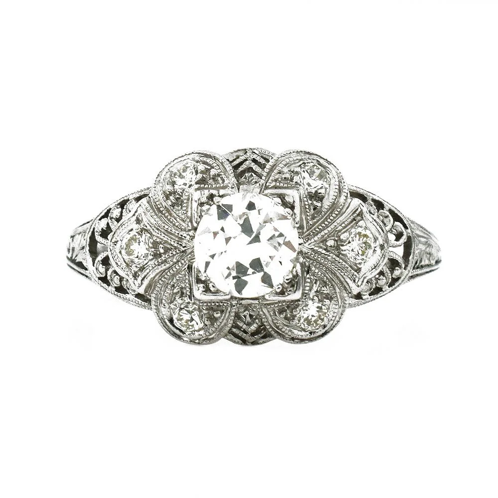 Katz & Ogush Inc. Diamond Ring Platinum 0.49 Carat