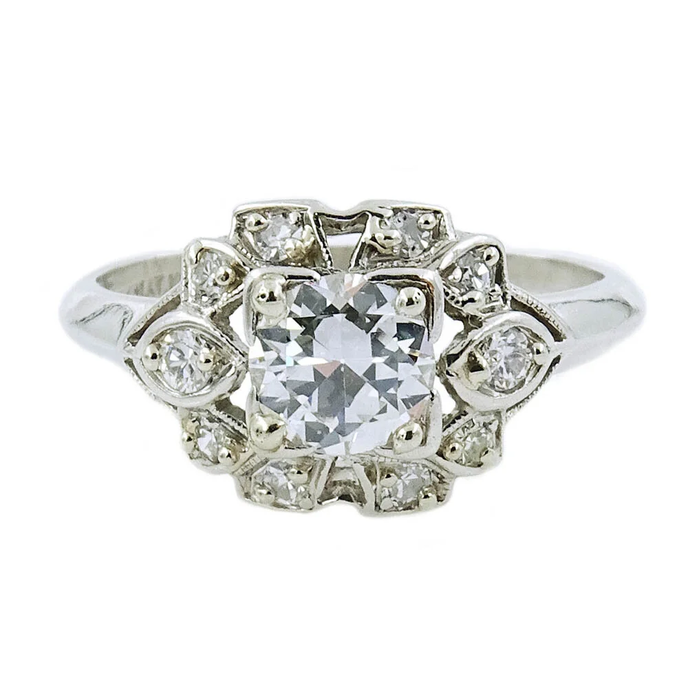 Diamond Ring Platinum 0.50 Carat