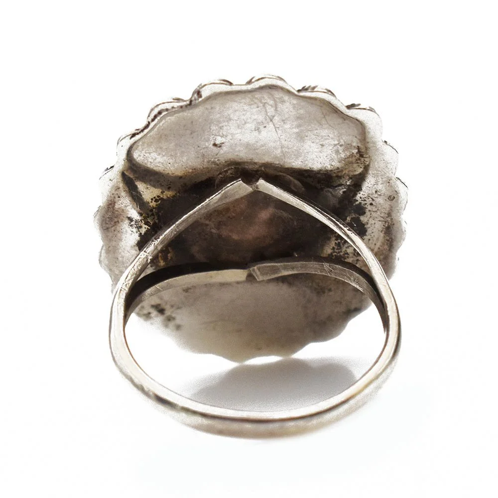 Native American Amethyst Crystal Ring Sterling Silver | Antique ...