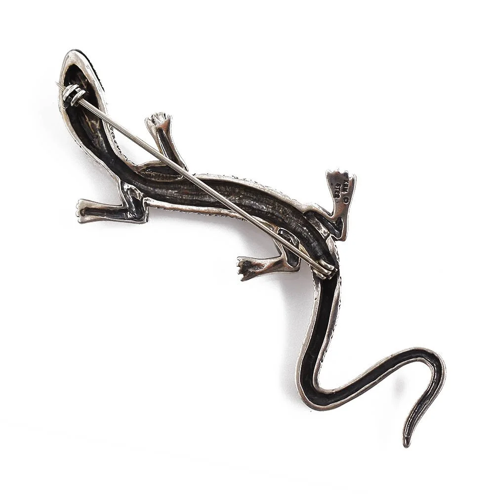 Kabana Silver Lizard Brooch Pin | Antique & Estate Jewelry | Designs in ...