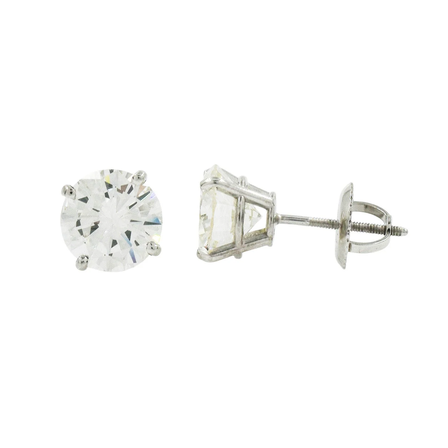 Diamond Stud Earrings - GIA