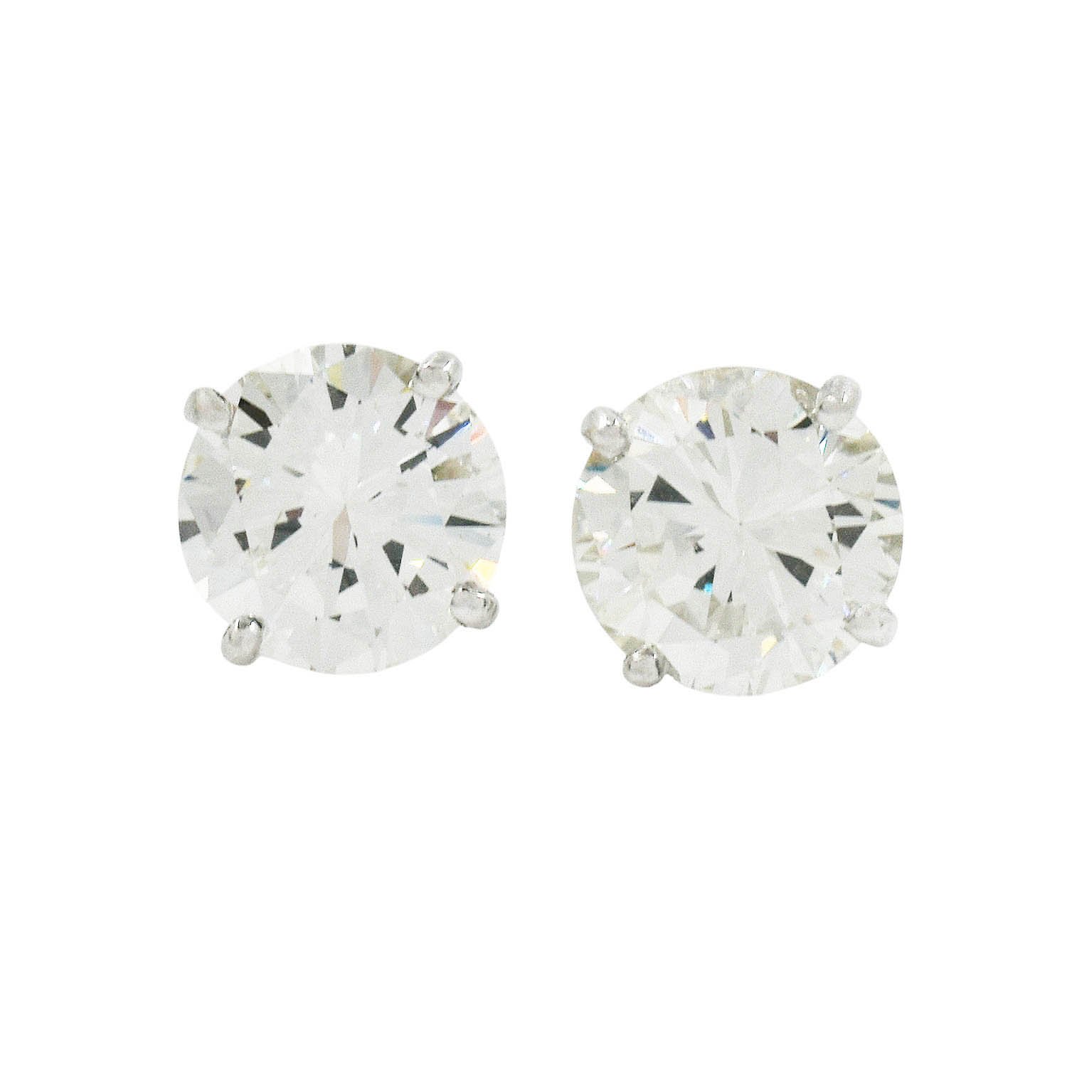 Diamond Stud Earrings - GIA