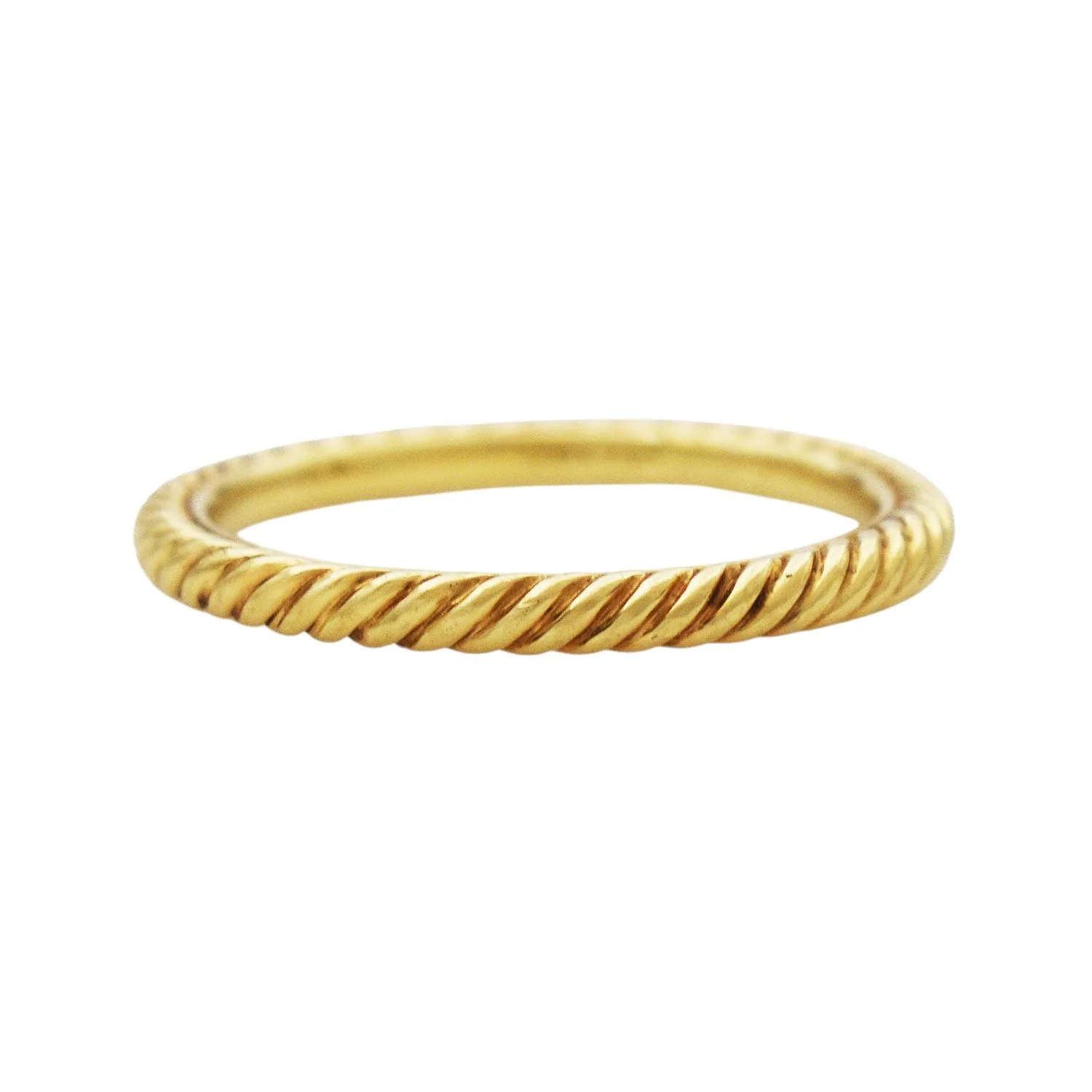 David Yurman Twisted Cable Band Ring Gold