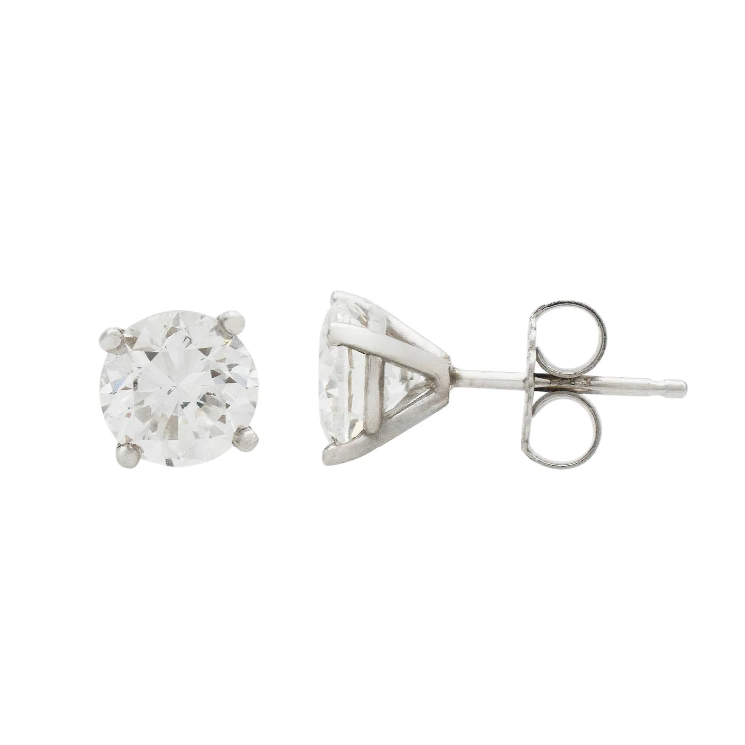 Diamond Stud Earrings - GIA 2.02CTTW