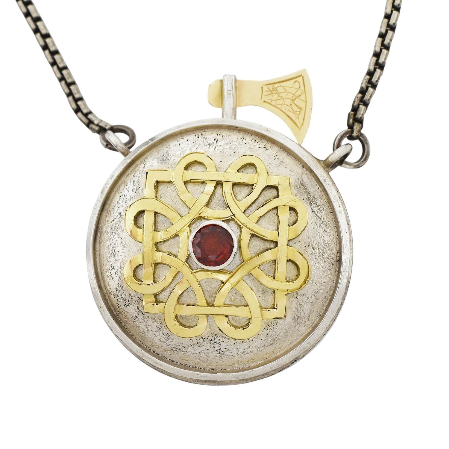 James Cleland Celtic Shield Necklace