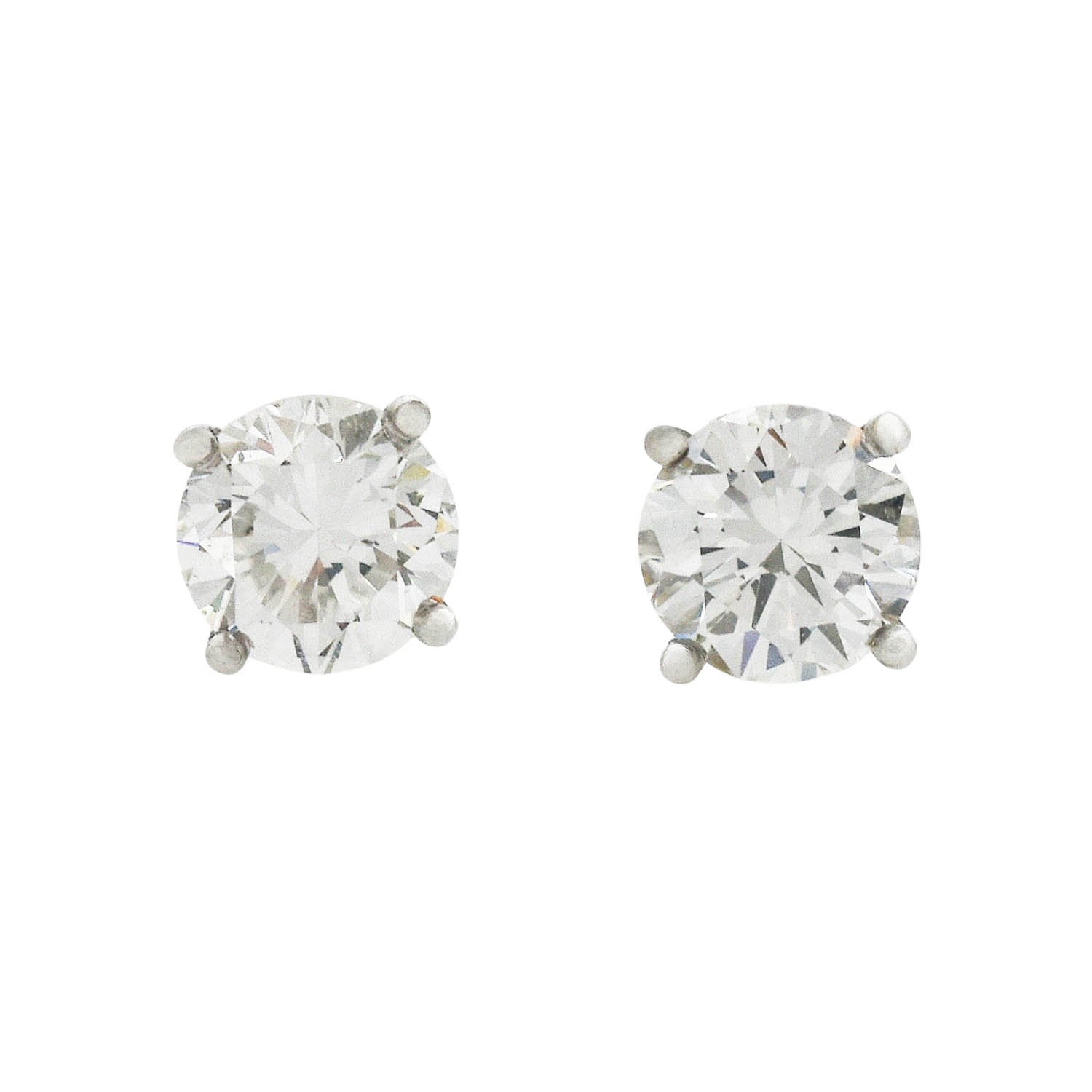 2.02 Carat Diamond Stud Earrings - GIA F VS2