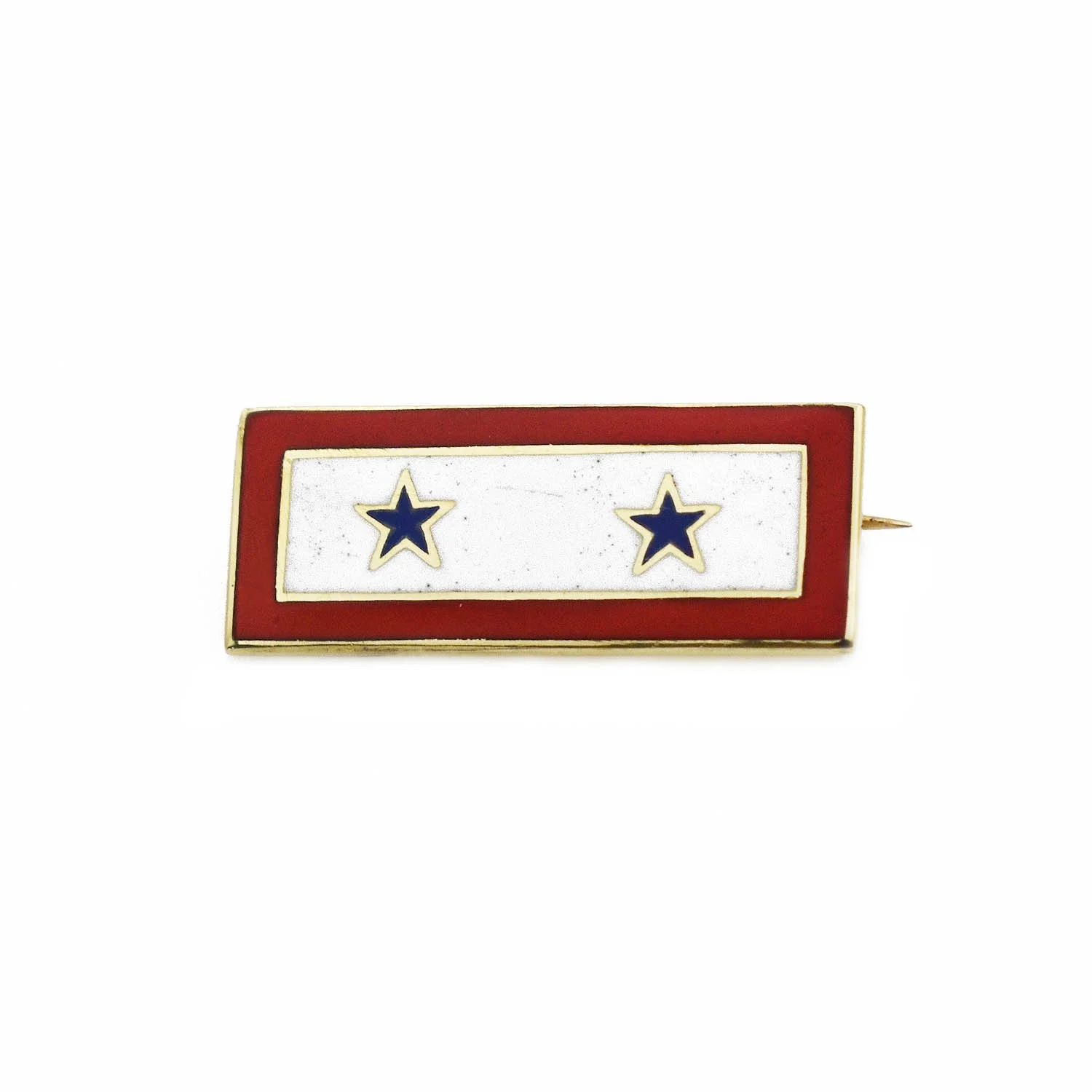 Tiffany & Co. 2-Star "Son in Service" WWII Pin Gold