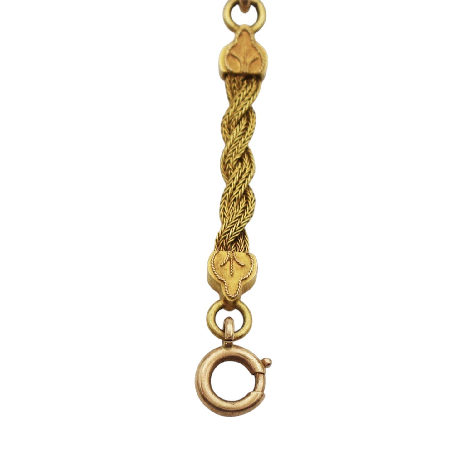 Antique Victorian Foxtail Mesh Chain Necklace Gold | Antique & Estate ...