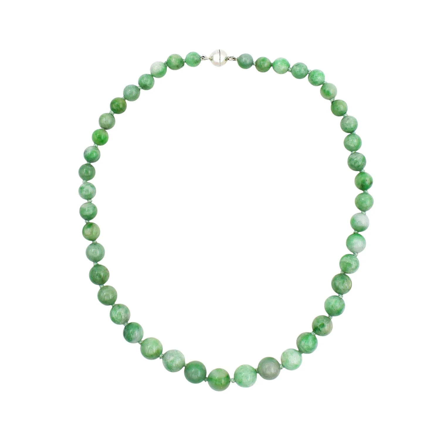 Graduated Jade Bead Necklace