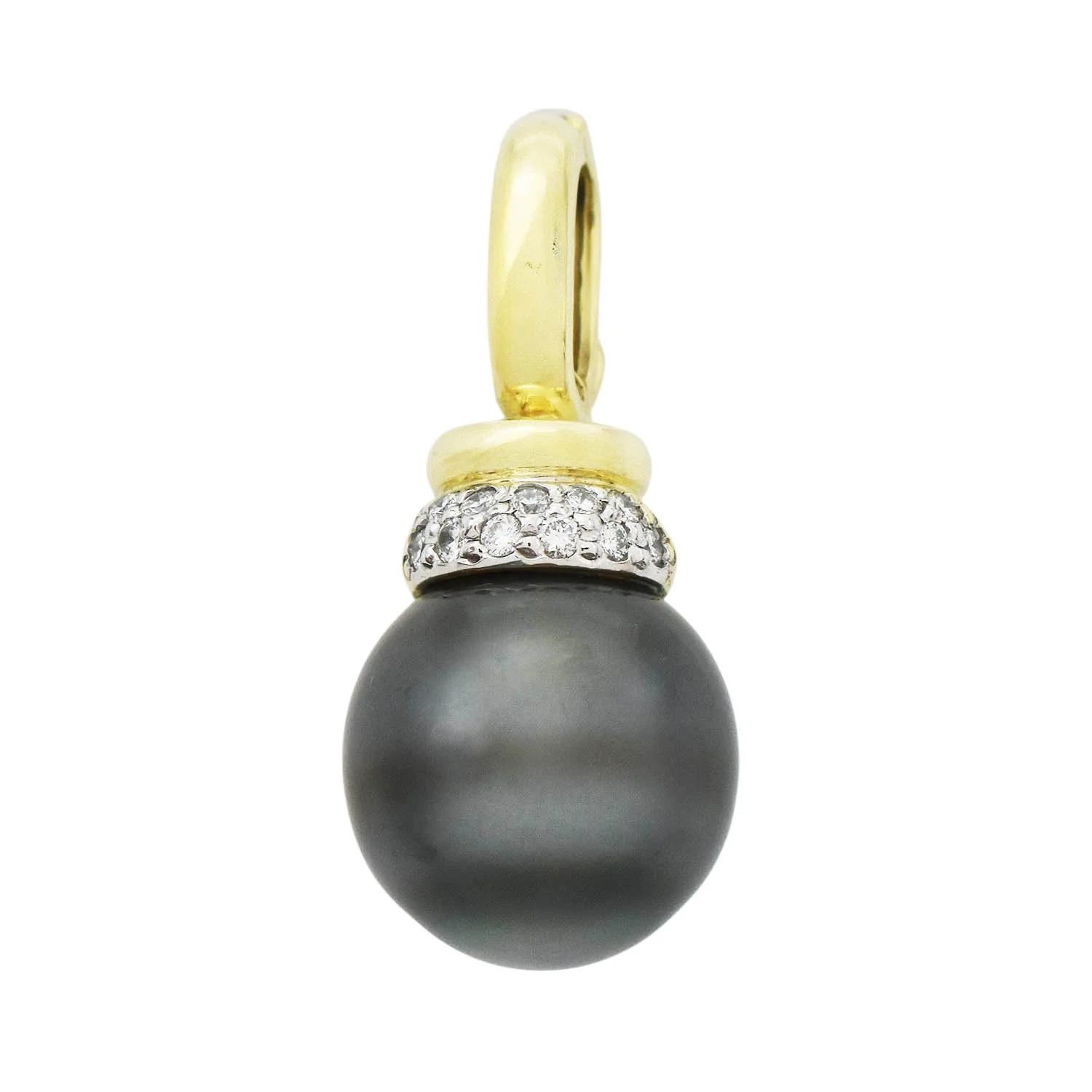 MAZ Tahitian Pearl Diamond Enhancer Pendant