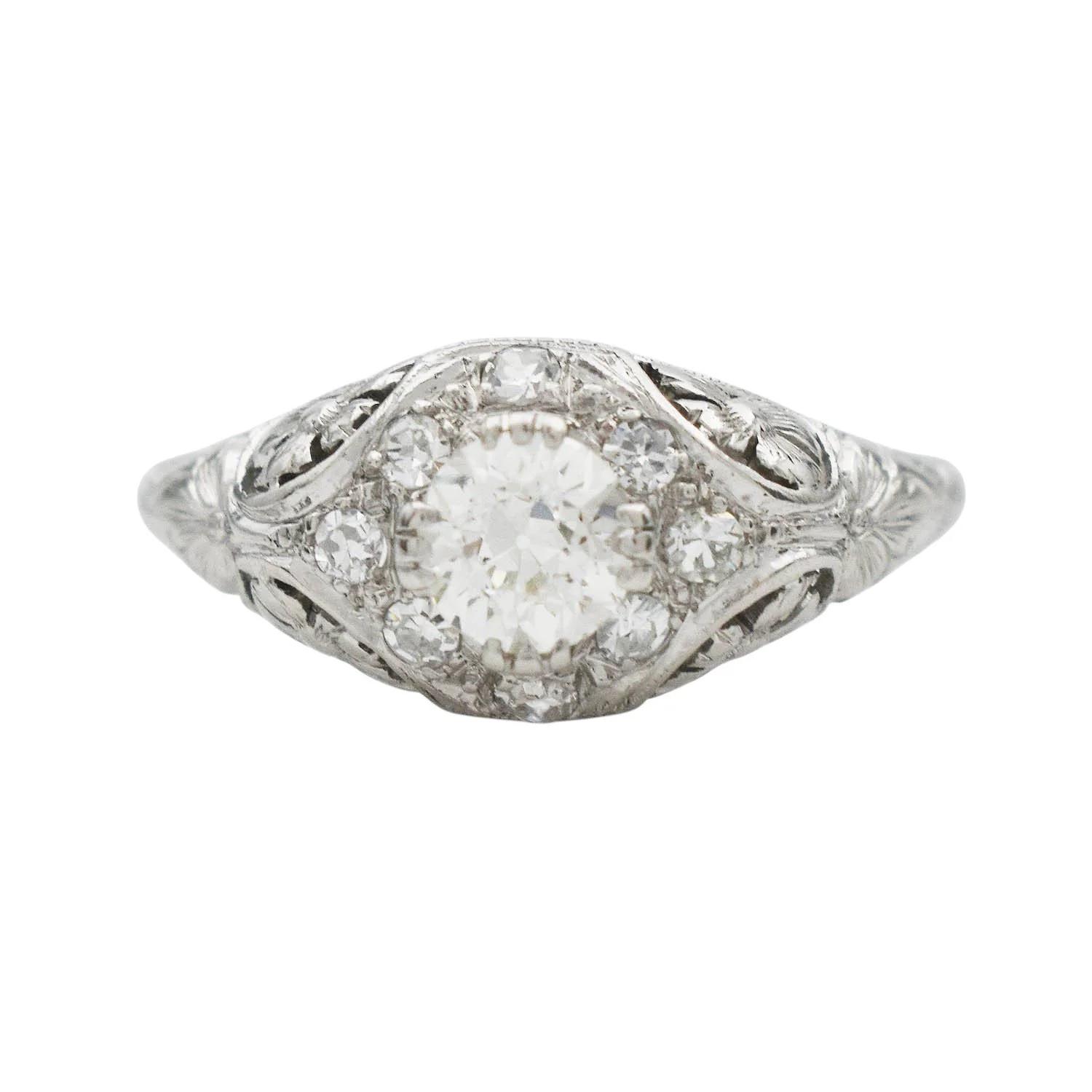 Art Deco Diamond Ring by Wm. Kinscherf Co.