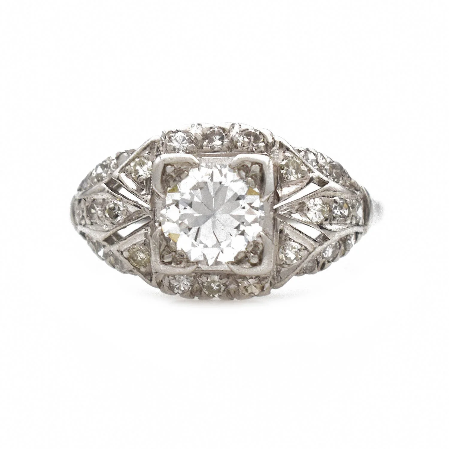 Art Deco Diamond Ring Platinum