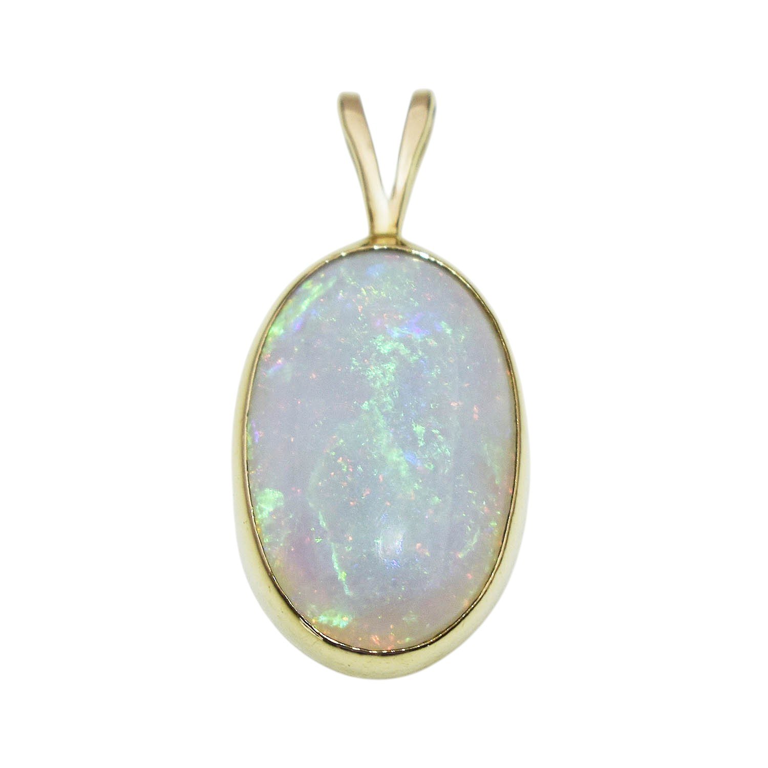 Oval Opal Cabochon Pendant