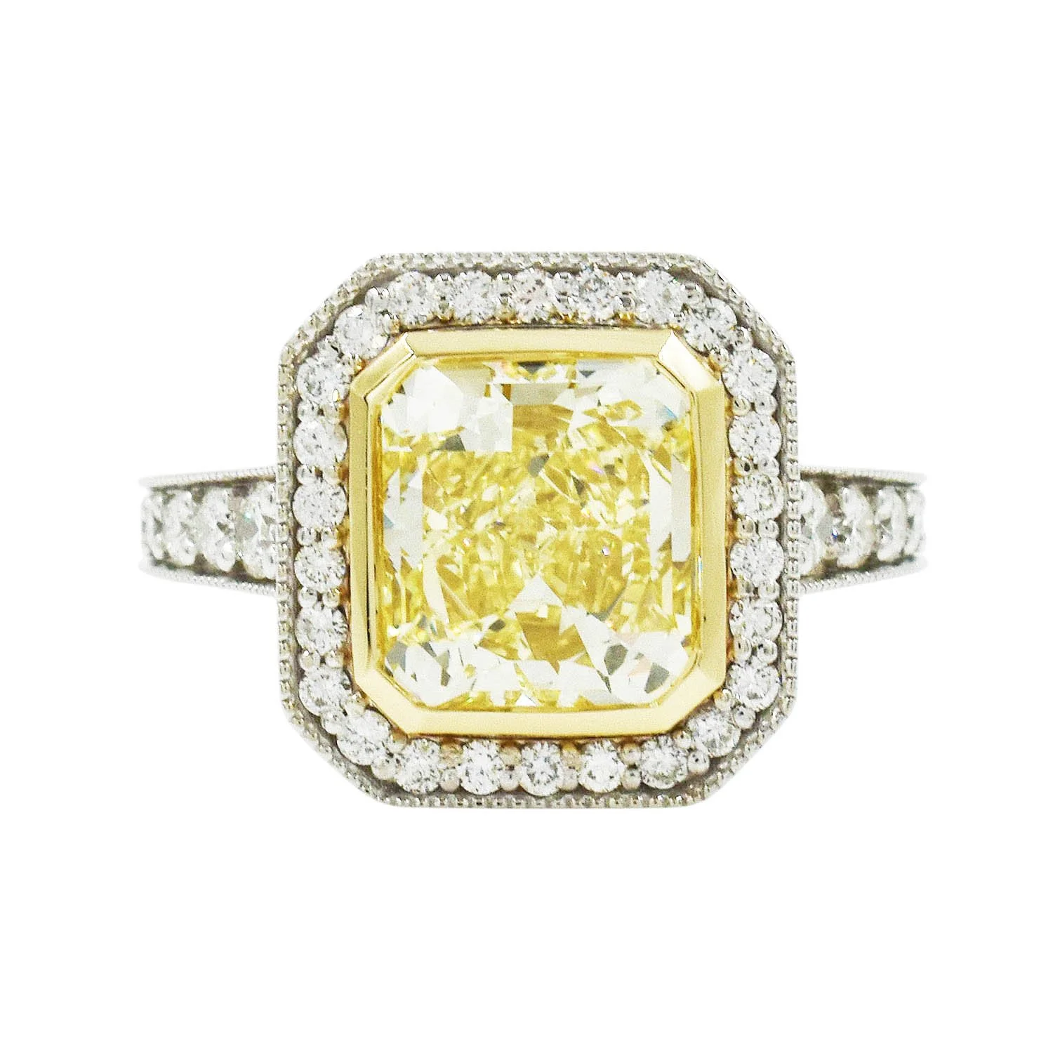 Fancy Yellow Diamond Ring - GIA Internally Flawless