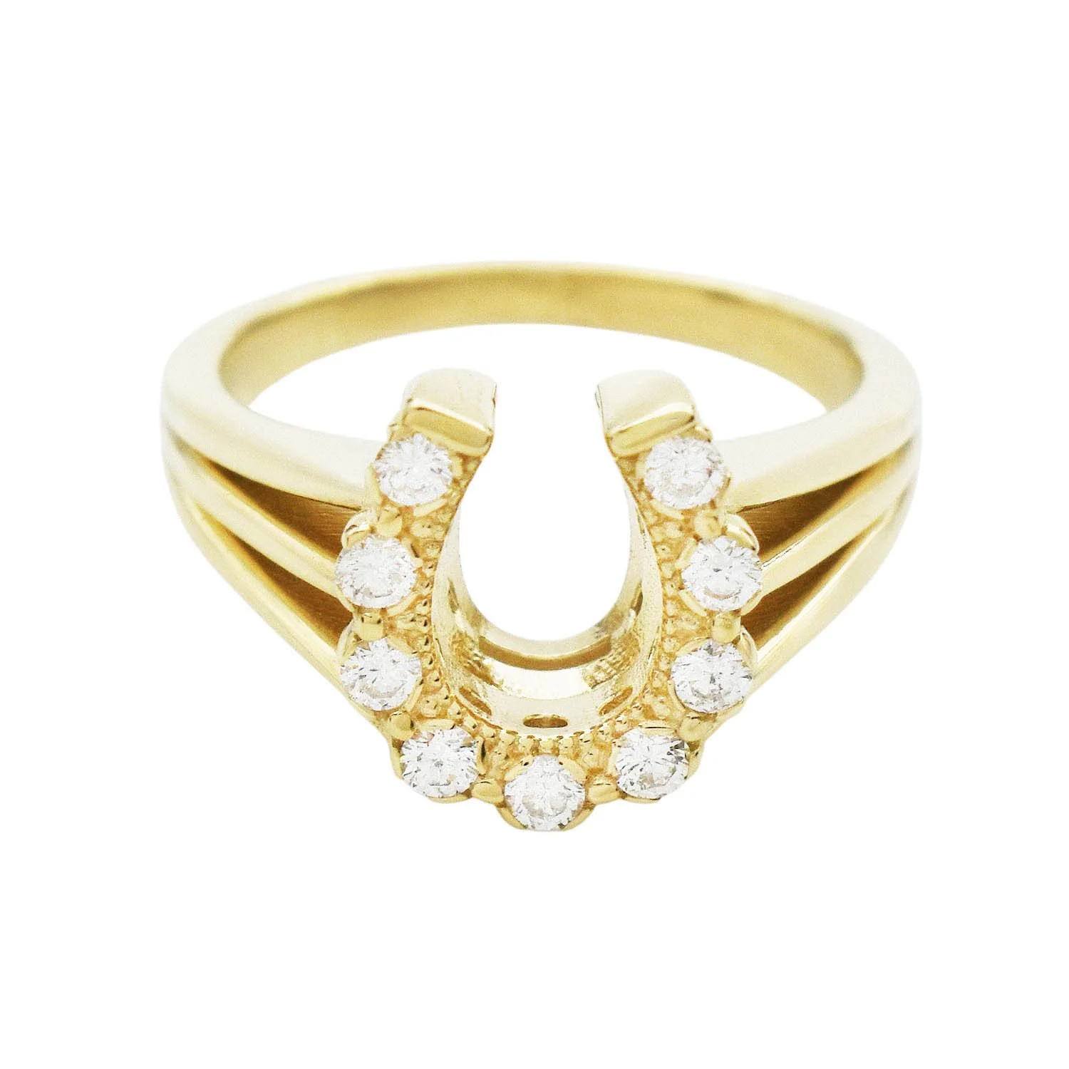 Diamond Horseshoe Ring