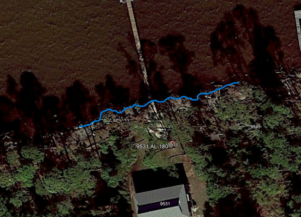 NOVEMBER 2017 SATELLITE IMAGERY SHOWING ESTIMATED MHWL