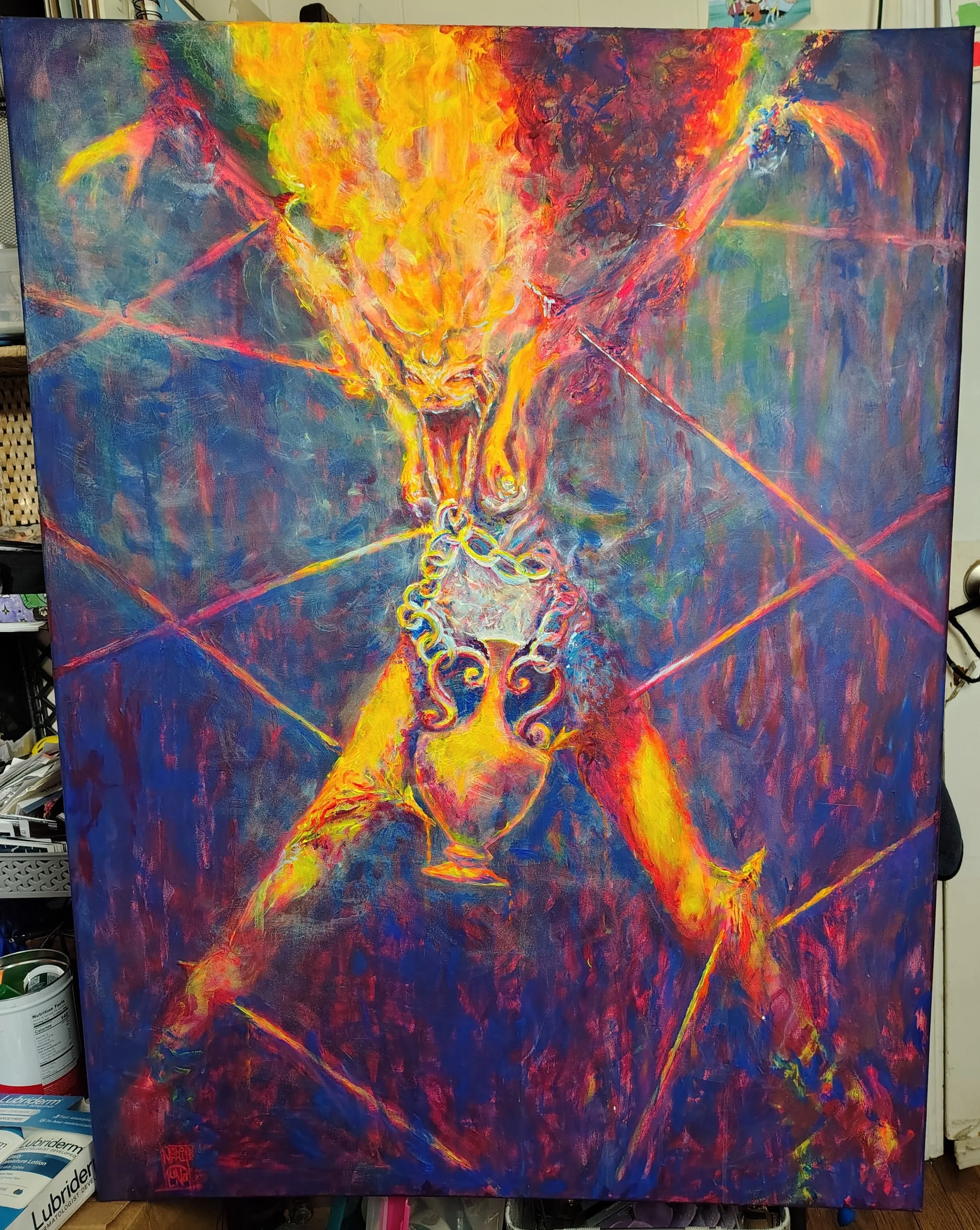 Lamento de Pandora 
Acrílico sobre lienzo
2024