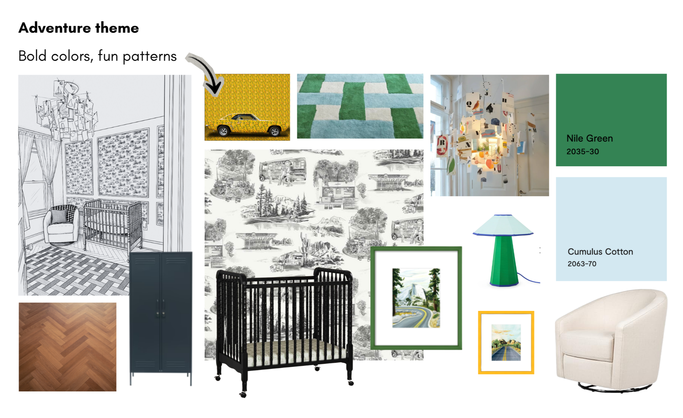 colorful nursery concept