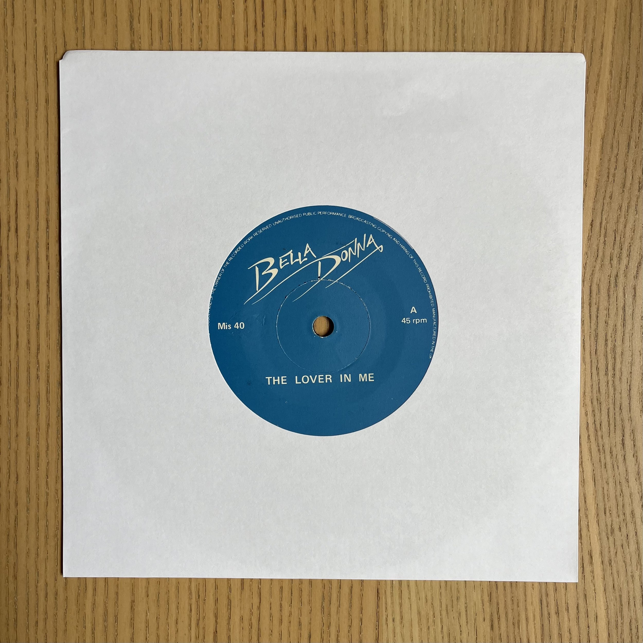 Bella Donna - The Lover In Me