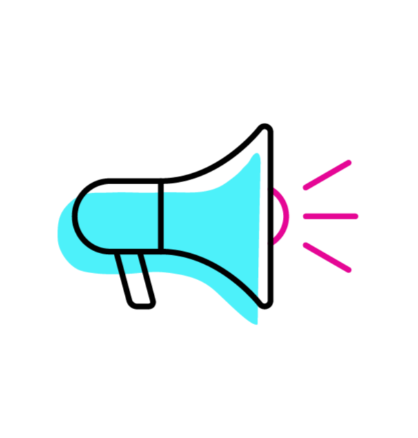 A stylized fish icon with a gradient color transition from blue to pink and purple, resembling a modern graphic design.