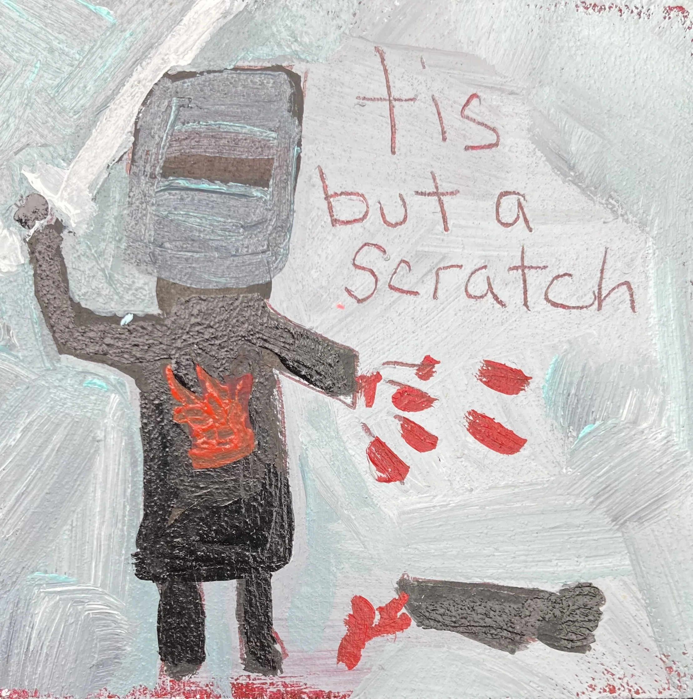 Scratch, Monty Python 3x3 inches $40