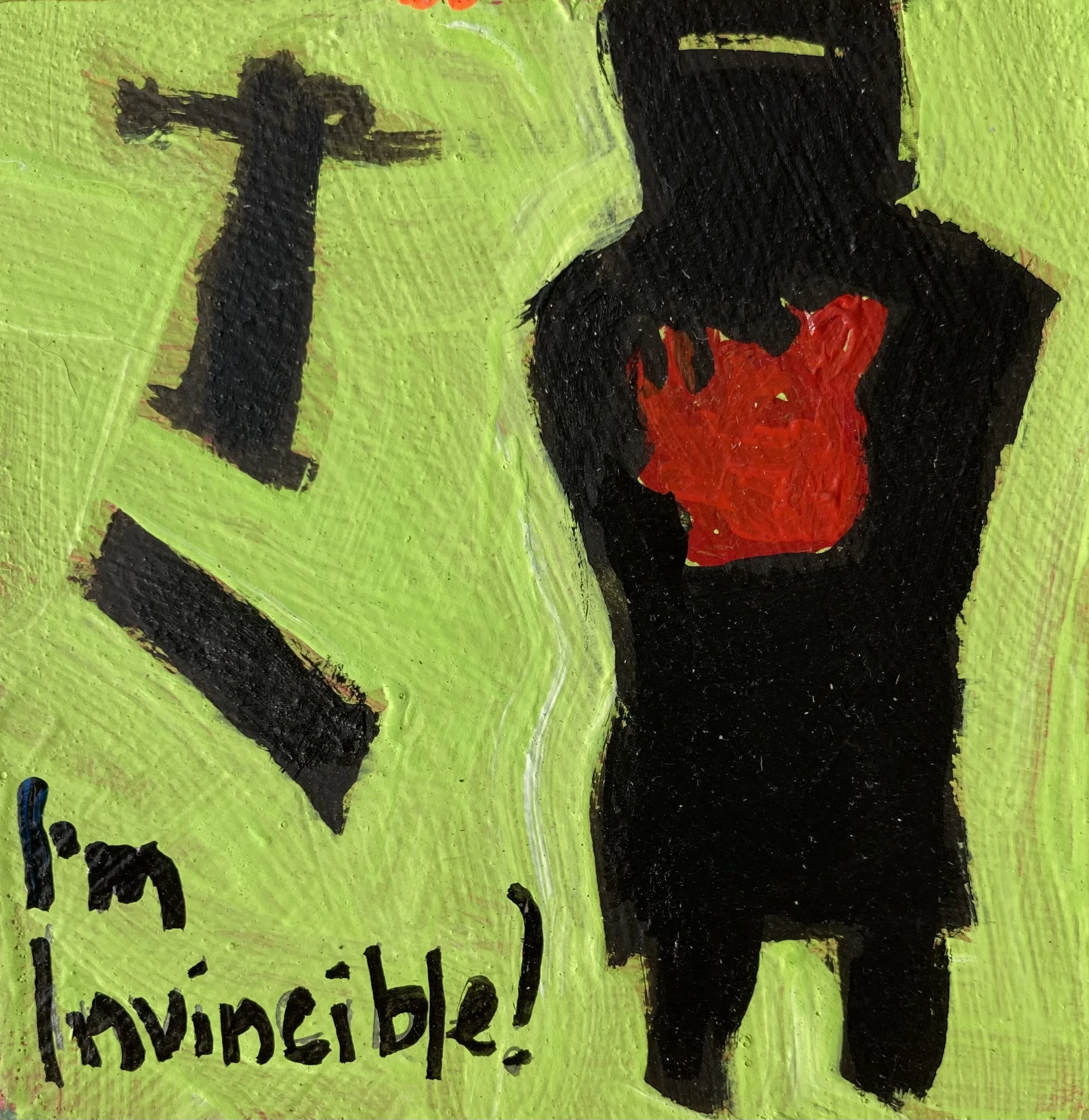 Invincible!, Monty Python 3x3 inches $40