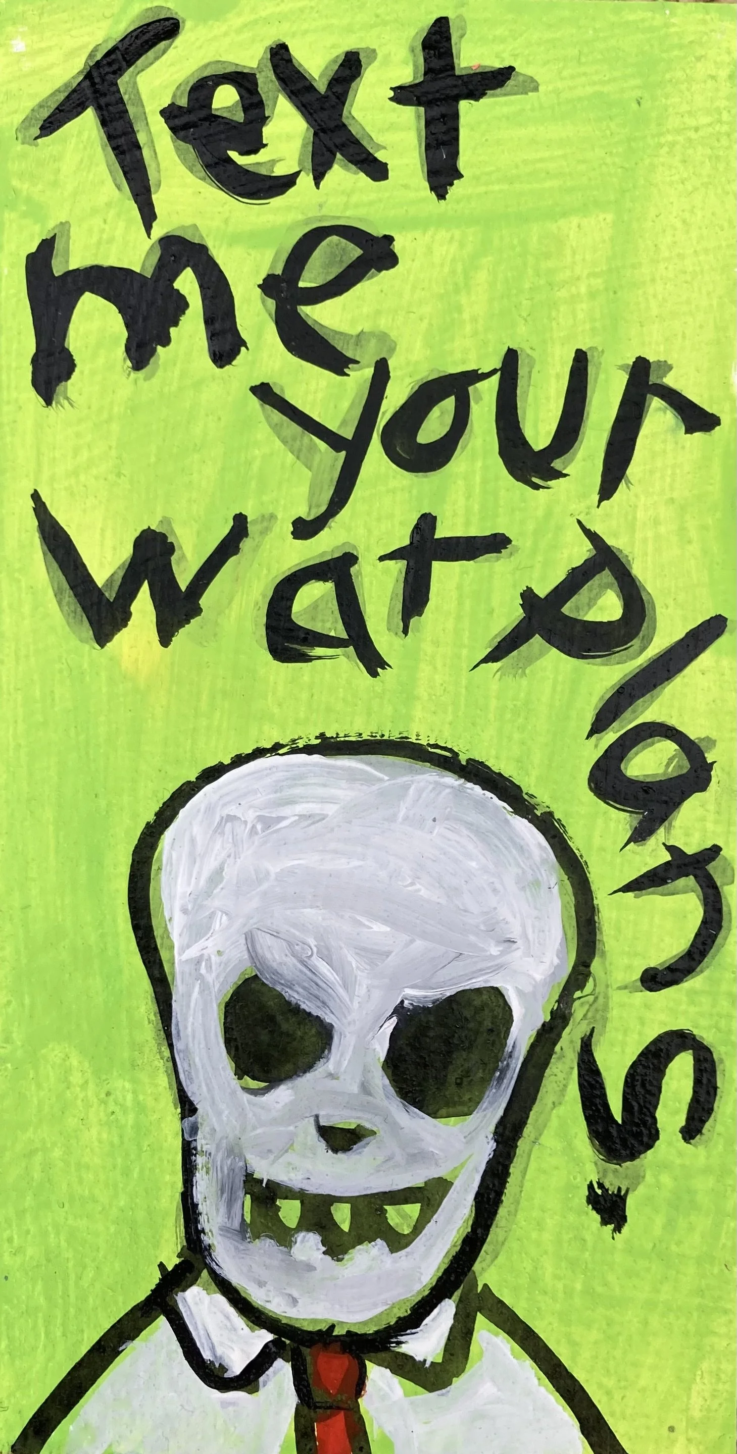 War Plans acrylic on wood 2 1/2x5 inches $35 Find me at Memento Hawthorne Ave PDX, OR