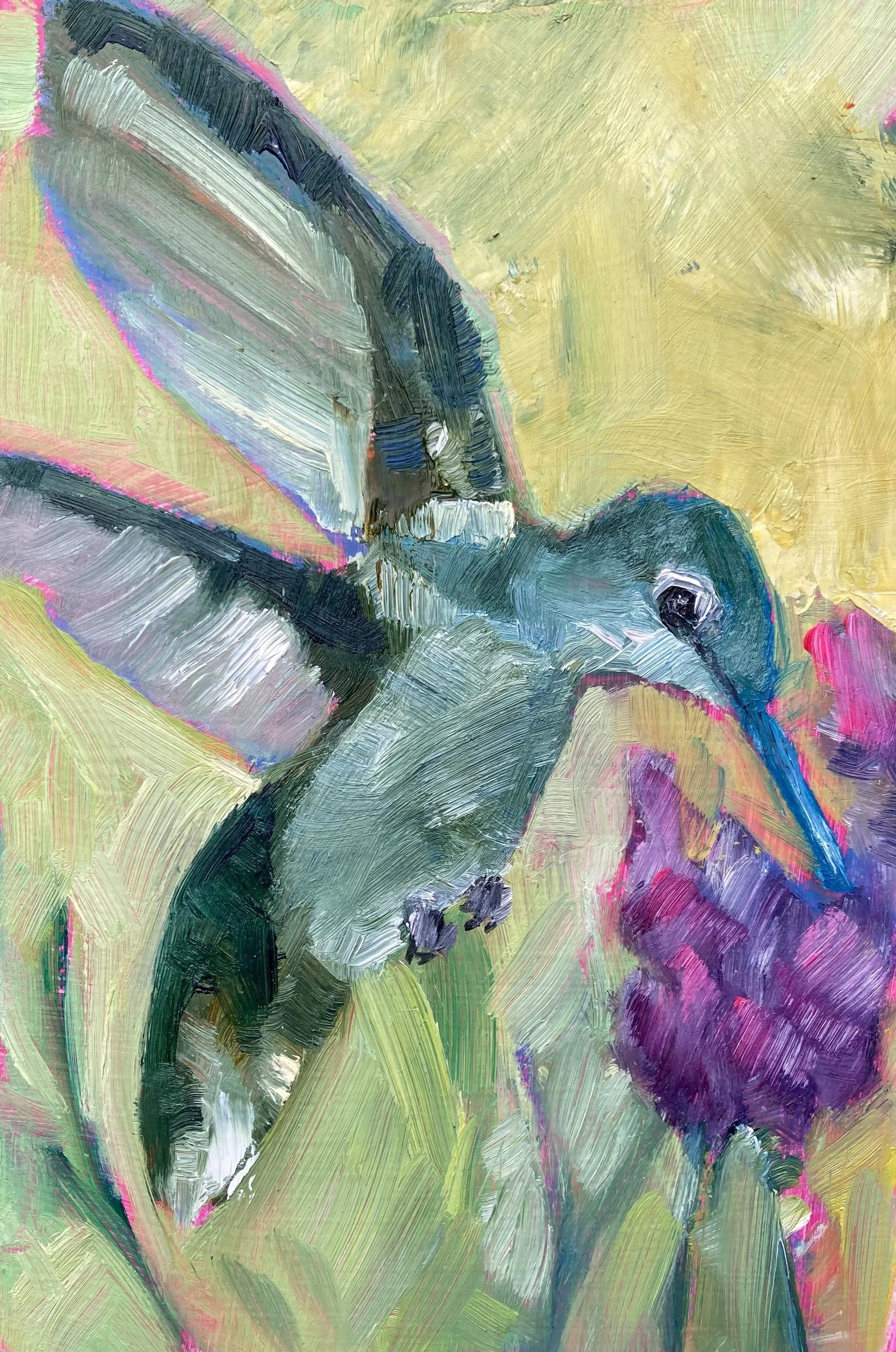 Lisa Laser Hester's Garden oil on wood 4x6.jpeg