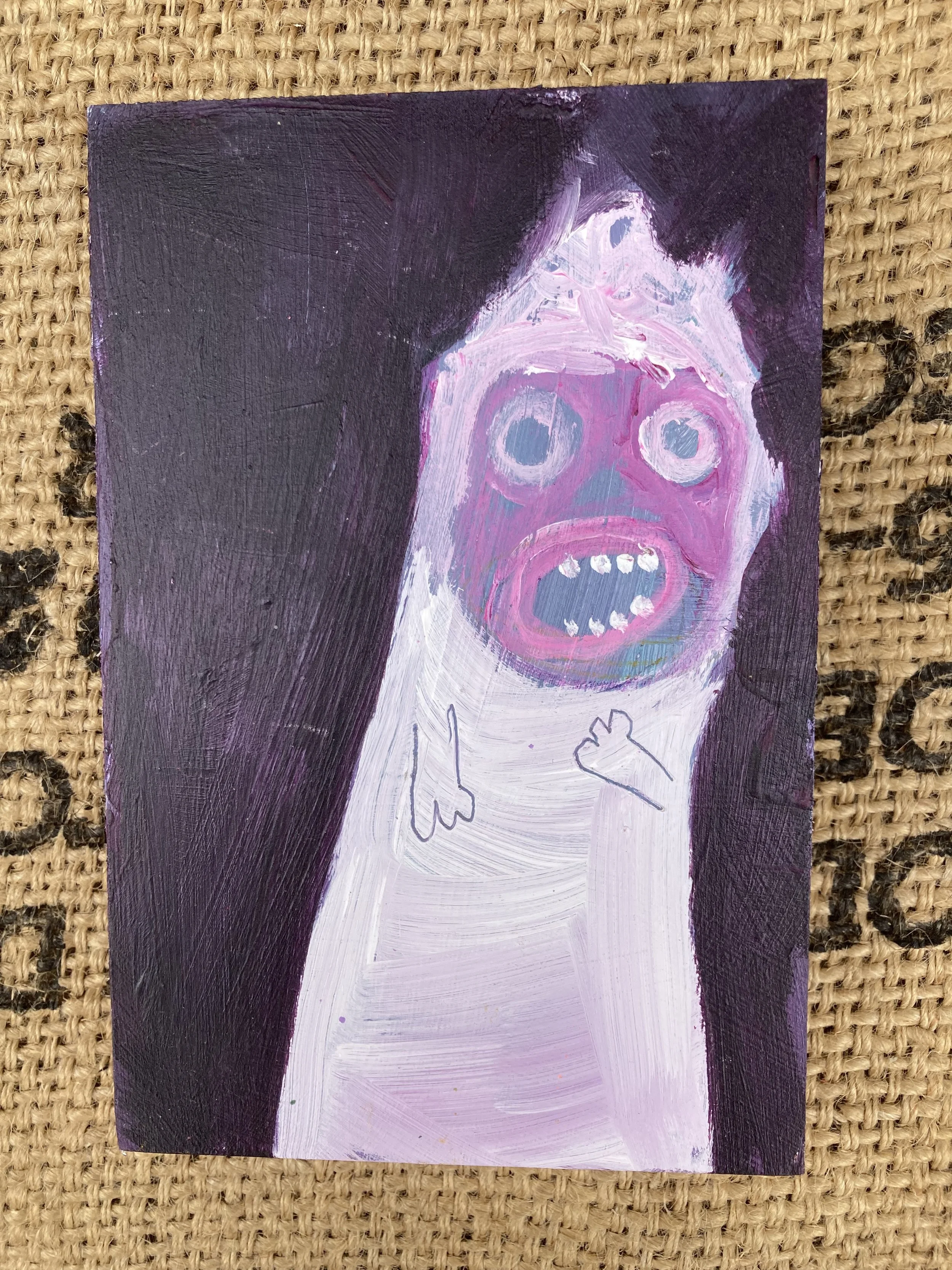 Dreamt 4x6 inches Acrylic on Wood $45