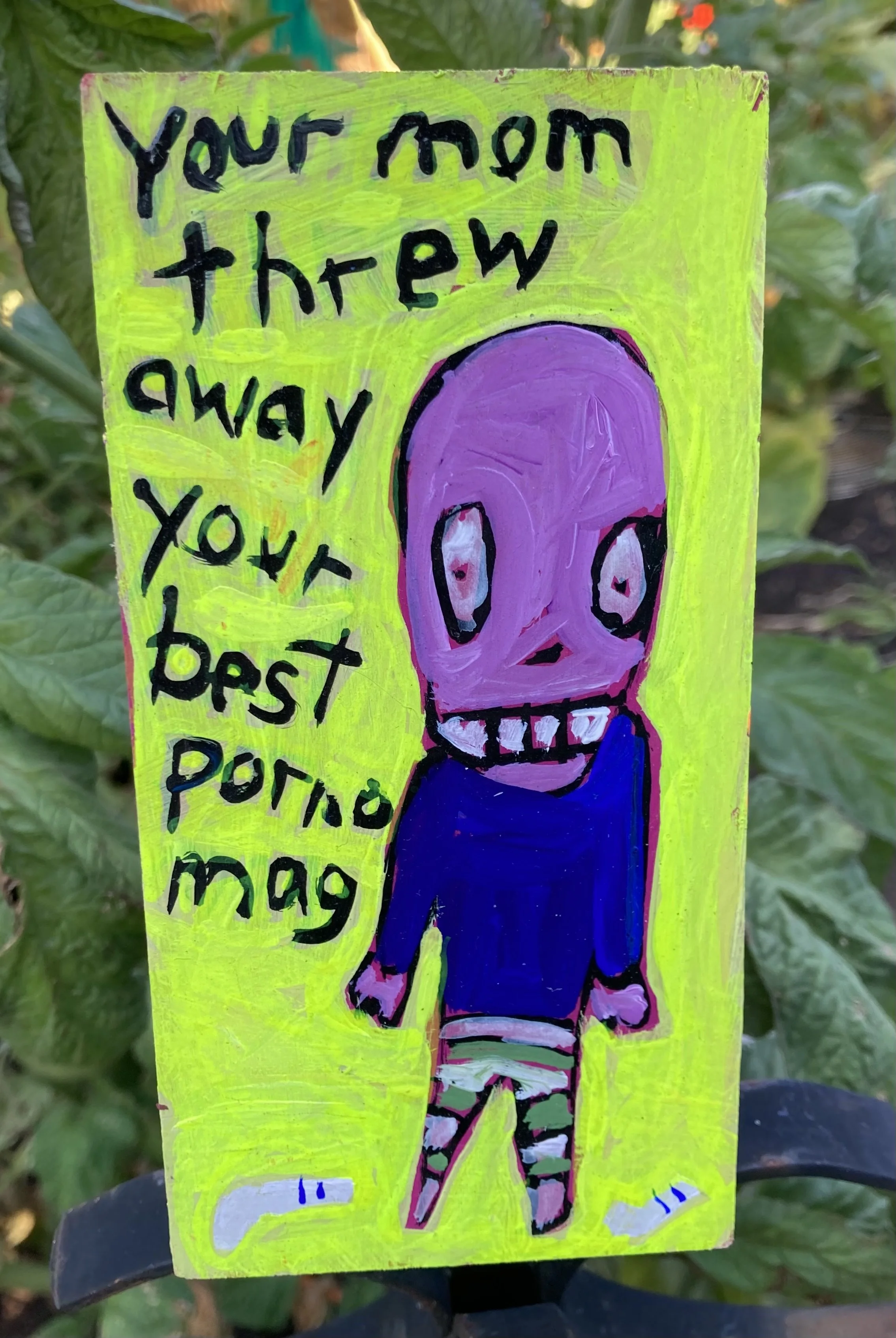 Beastie Boys Porno Mag  3x6 inches acrylic on wood $45 Find Me at Memento SE Hawthorne Ave PDX OR