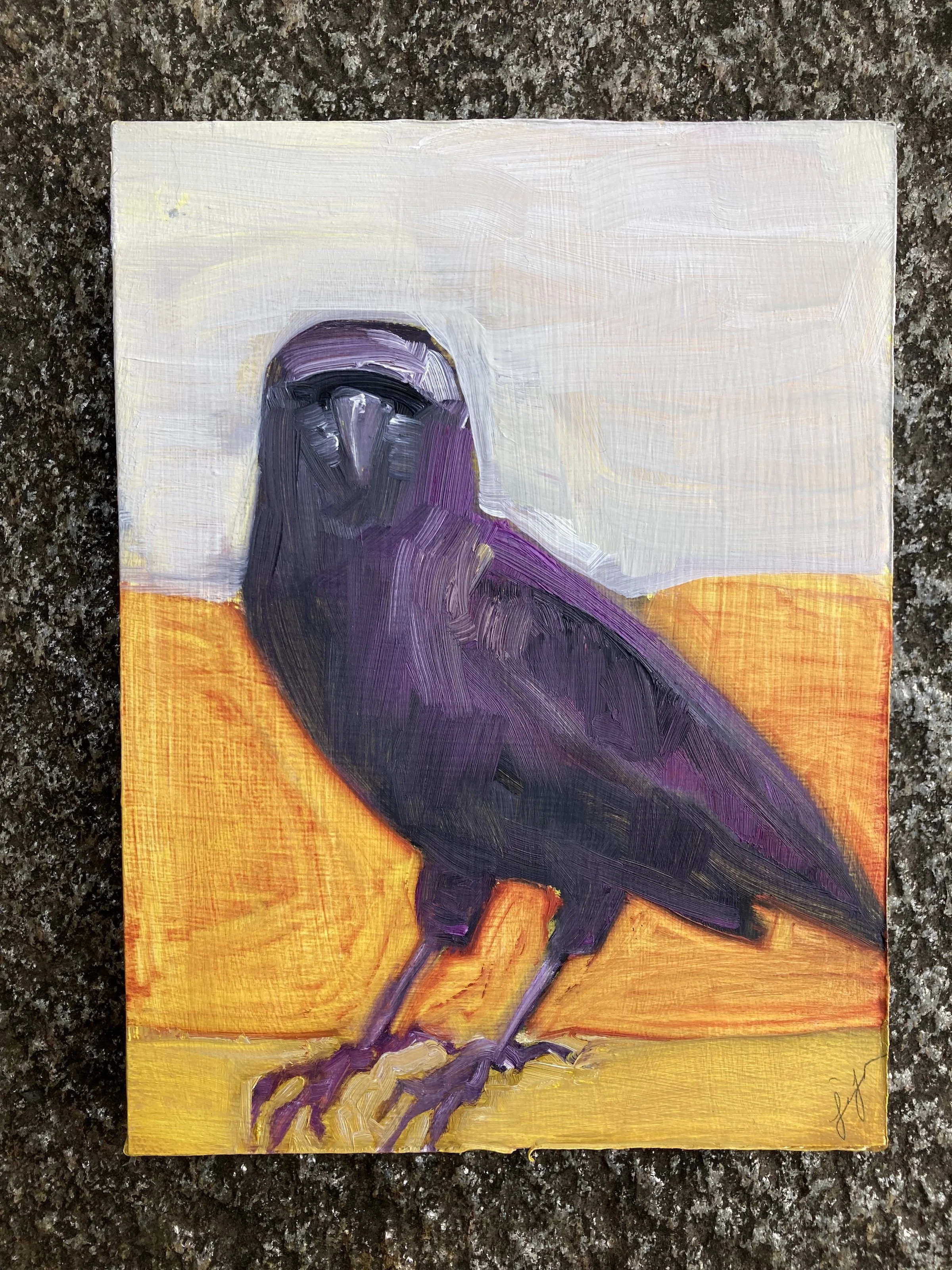 Lisa Laser Trust Me oil on wood 6x8 $220.jpg