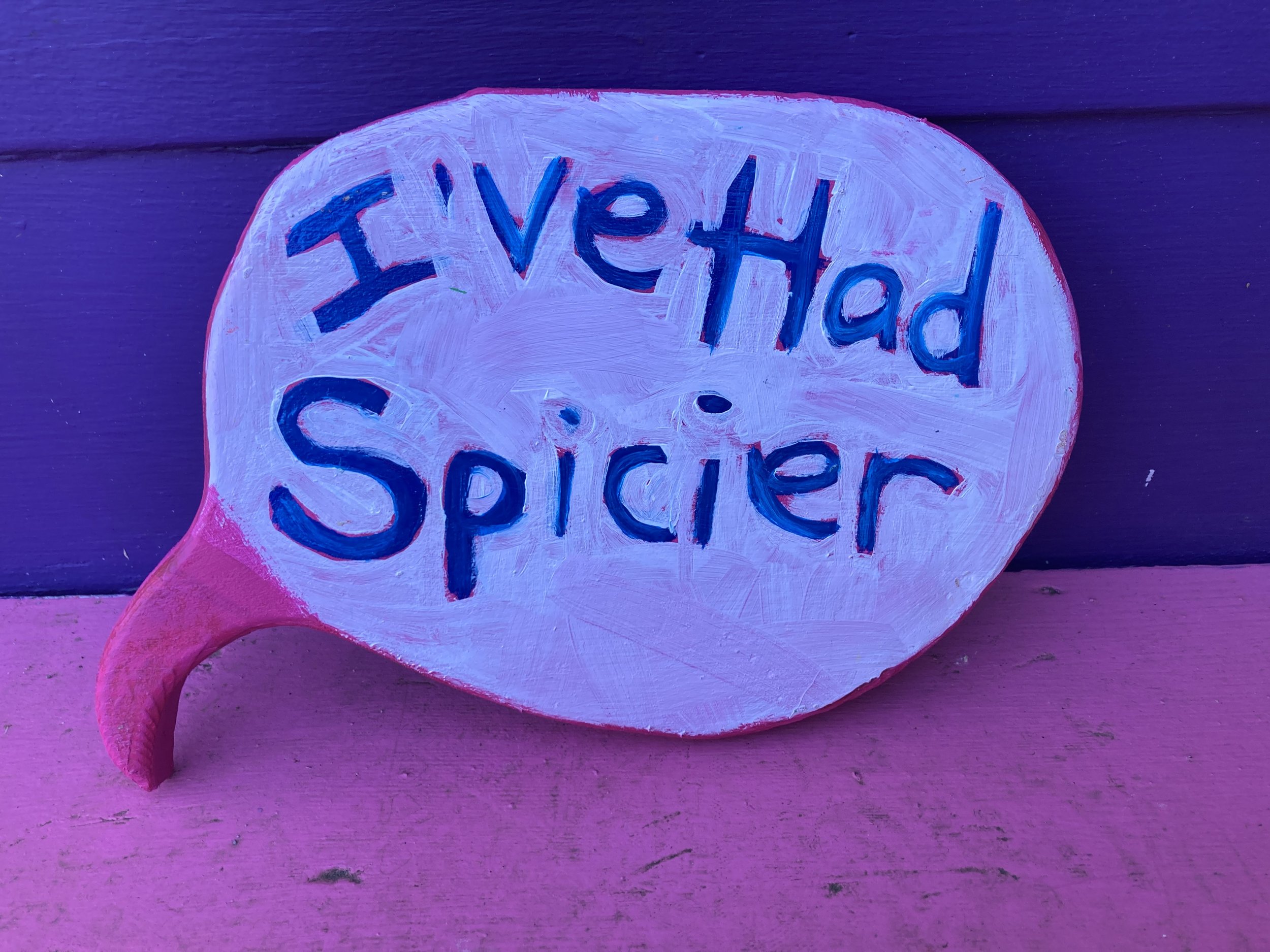 Spicier Double-Sided Speech Bubble with Frog 9x6