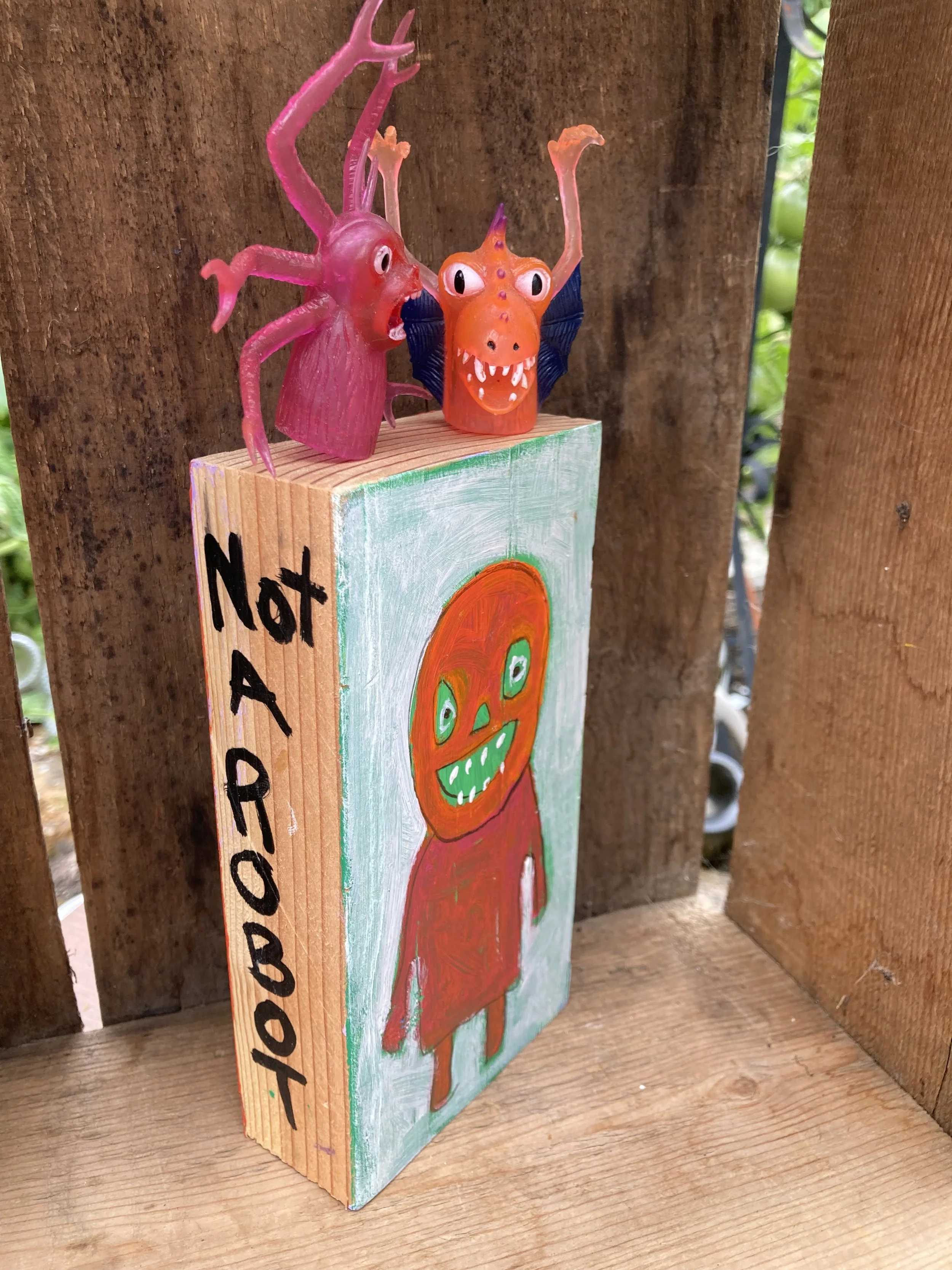 Not A Robot Mood Block with Finger Puppets $60