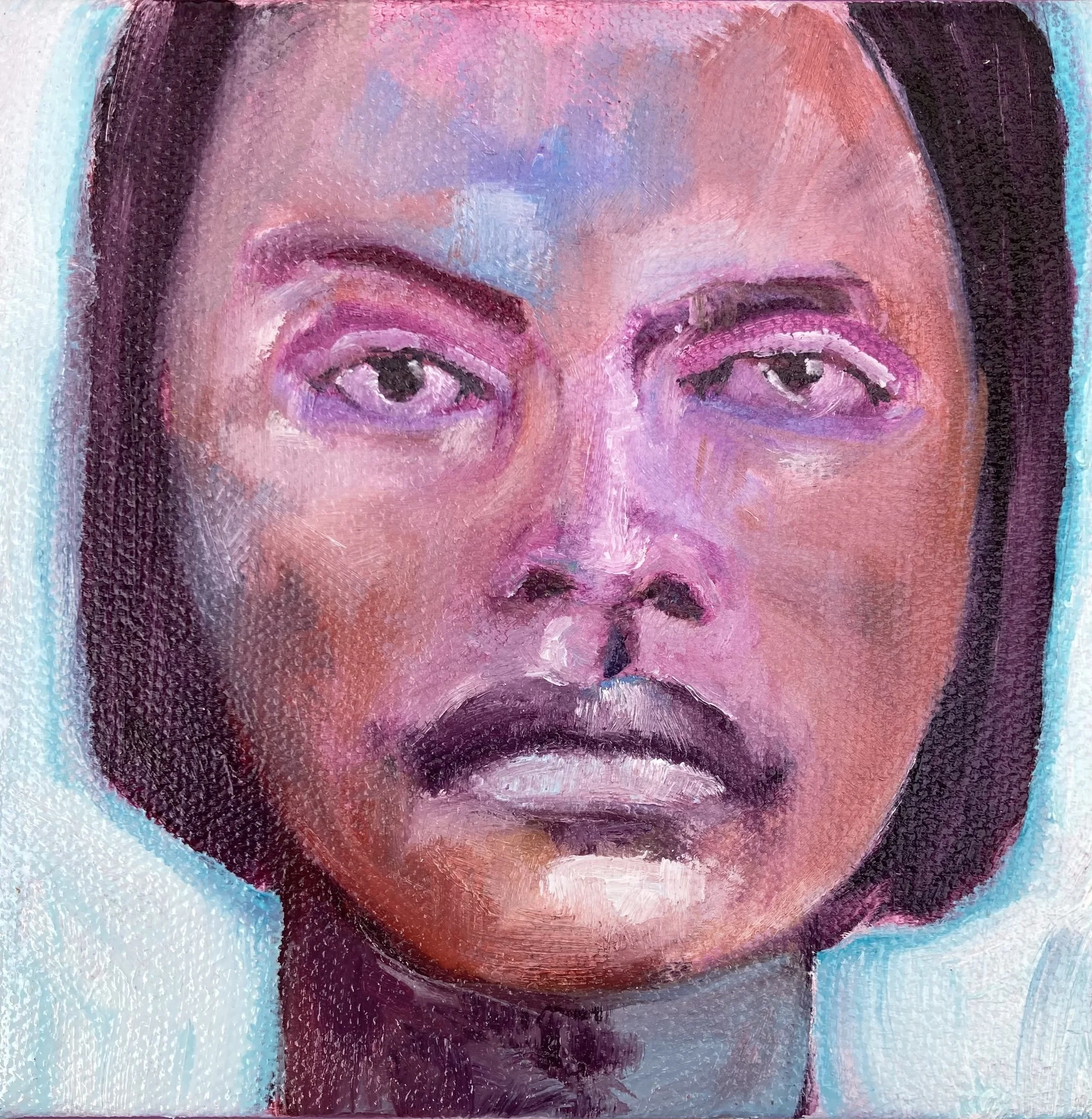 Removed oil on canvas 5x5 inches