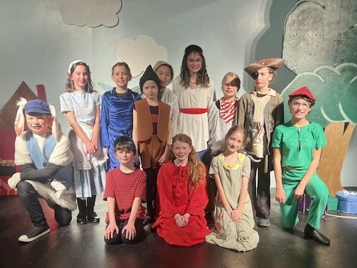 Group of students posing in costume