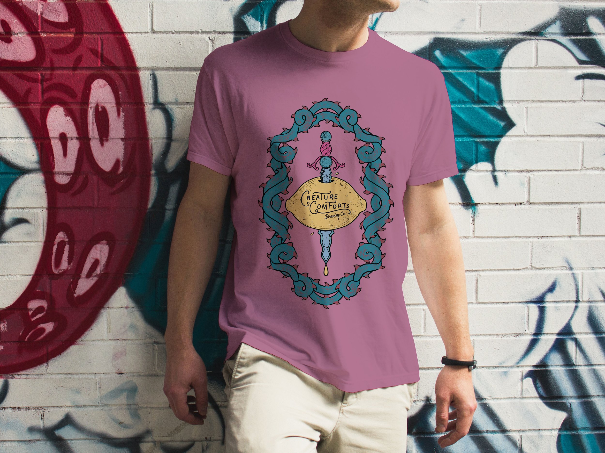 Mockup of t shirt design