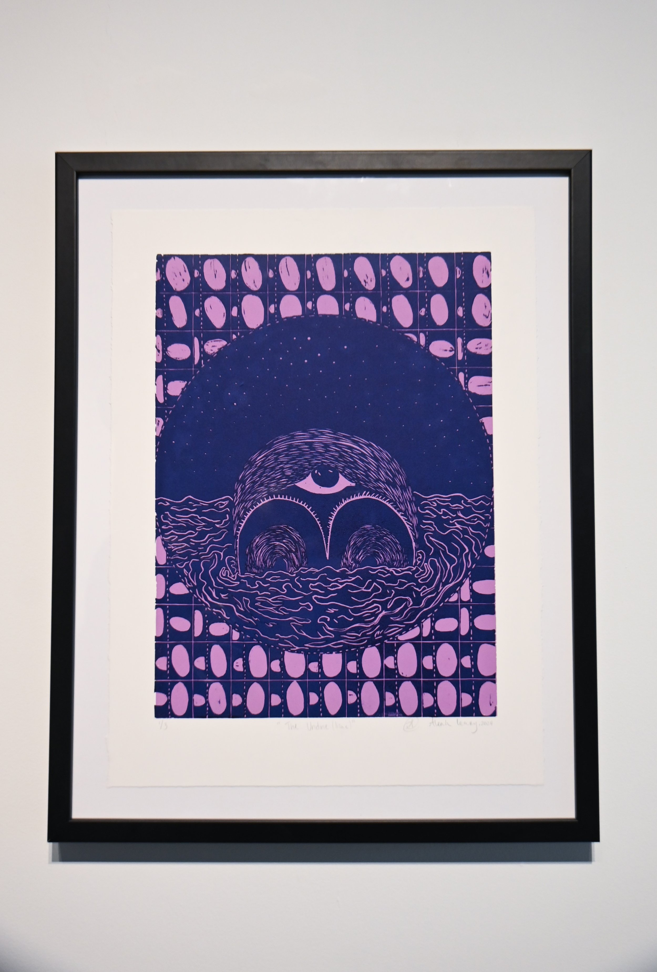 "The Undine (lilac)"
Woodcut Block Print
14.5" x 19.5"