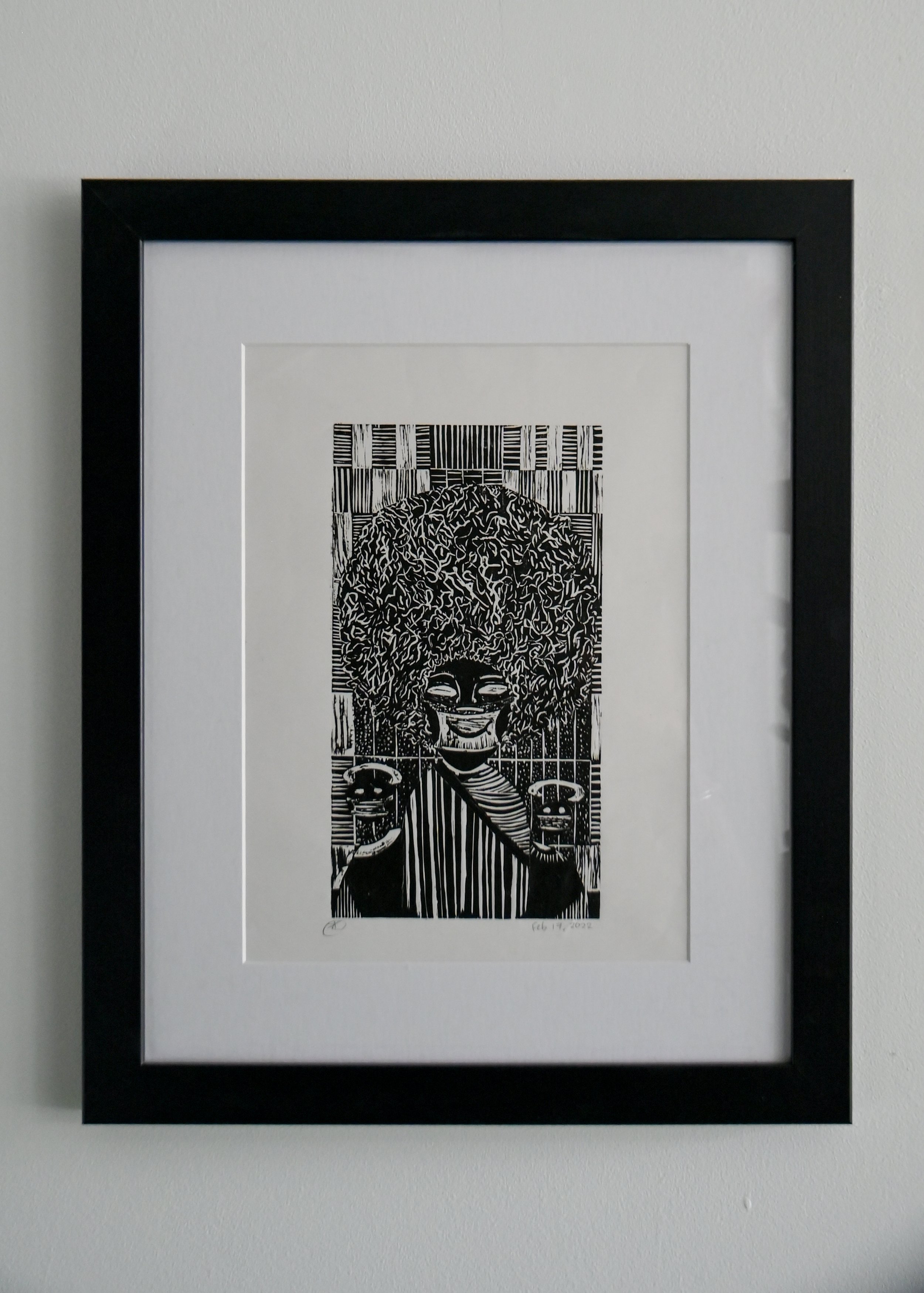 "Holy Trinity"
Woodcut Block Print